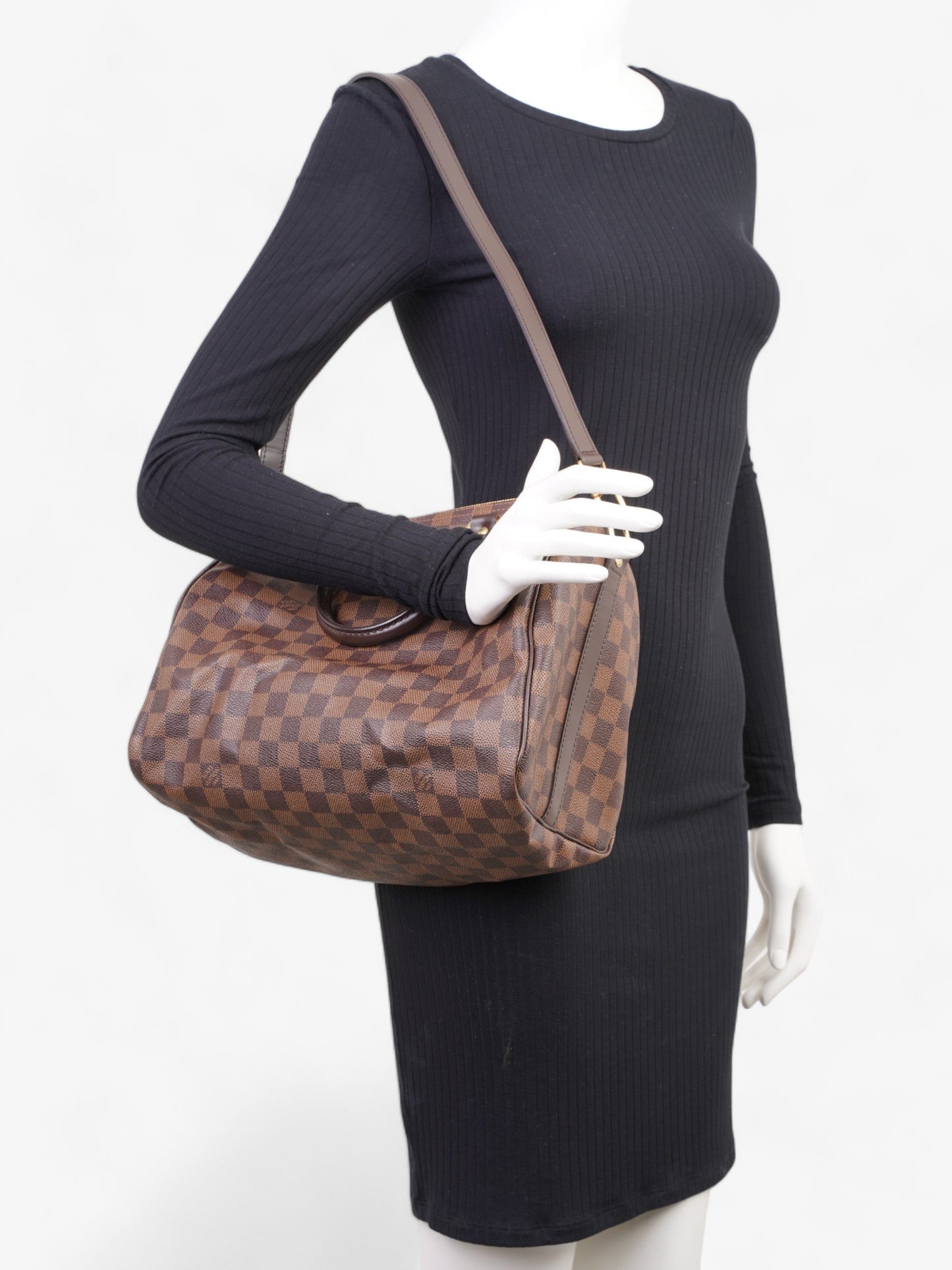 Louis Vuitton Speedy Bandoulière 30 Ebene Coated Canvas Damier Apparel