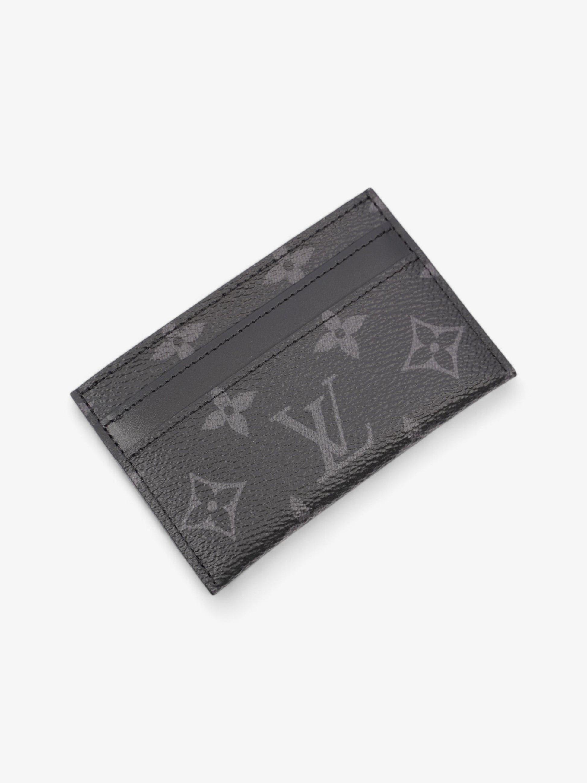 Louis Vuitton Porte Cartes Double Eclipse Monogram Canvas Handbag