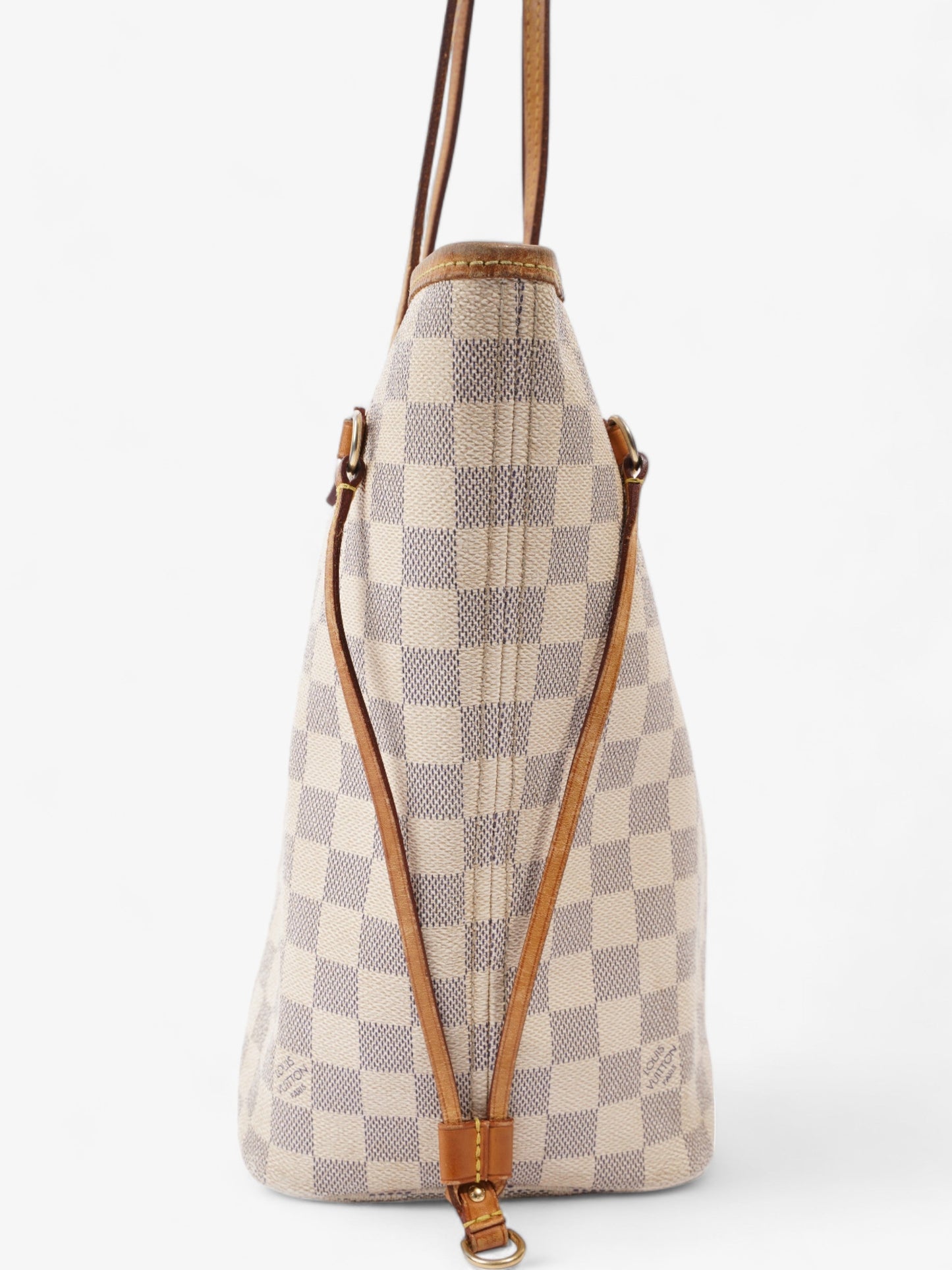 Louis Vuitton Neverfull MM Azur Coated Damier Canvas Coated Canvas Apparel Coated Canvas