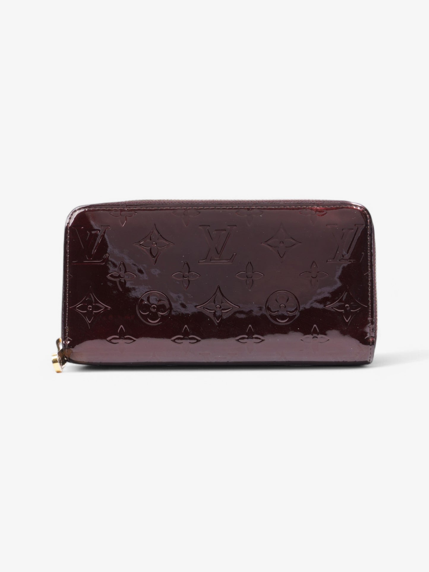 Louis Vuitton Zippy Amarante Vernis Leather Wallet Case