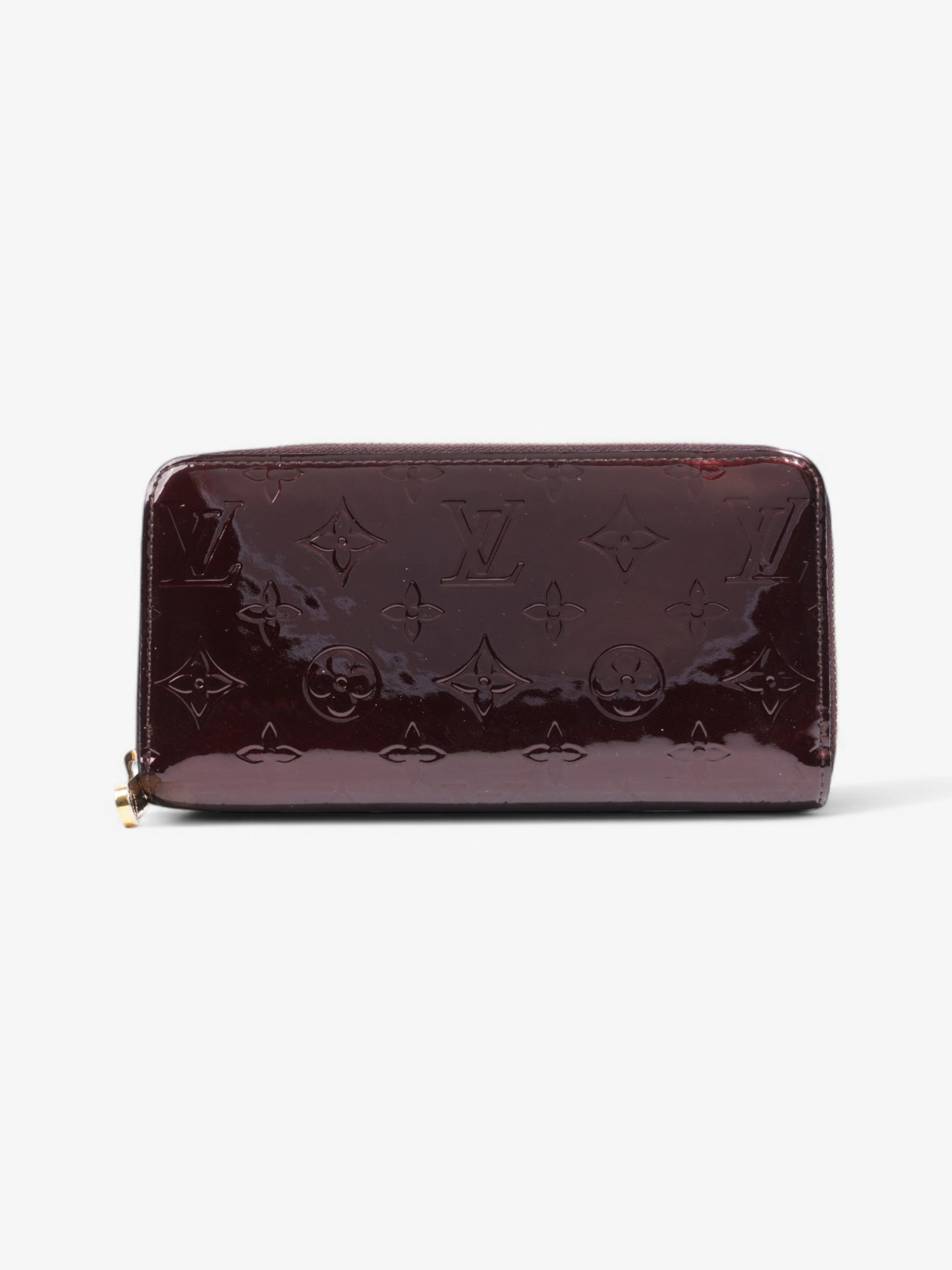 Louis Vuitton Zippy Amarante Vernis Leather Wallet Case