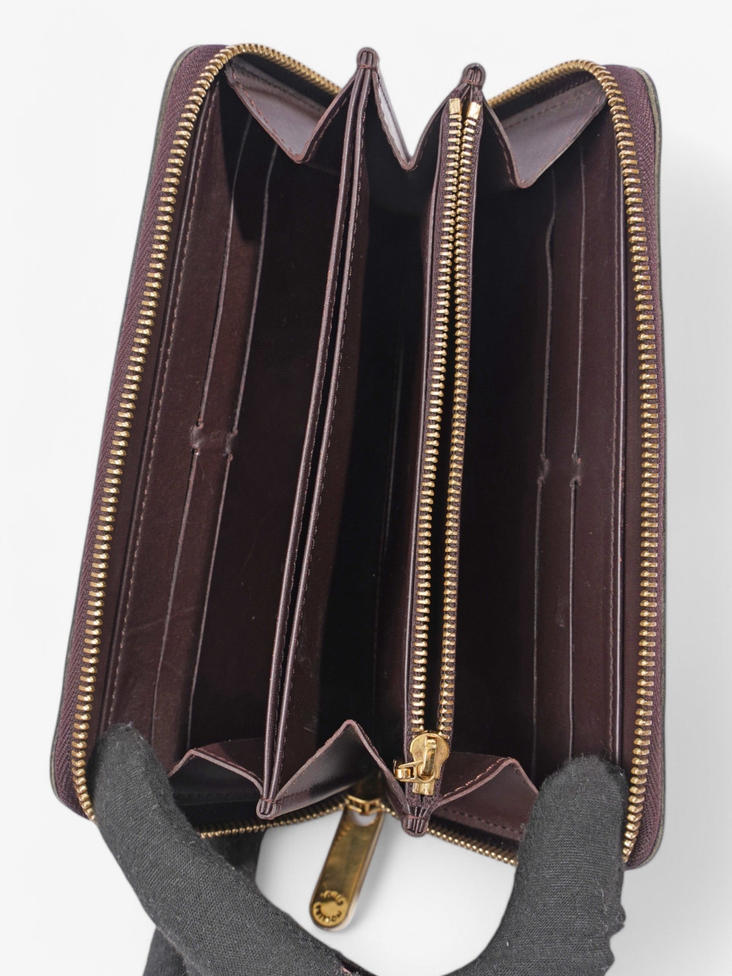 Louis Vuitton Zippy Amarante Vernis Leather Wallet Case