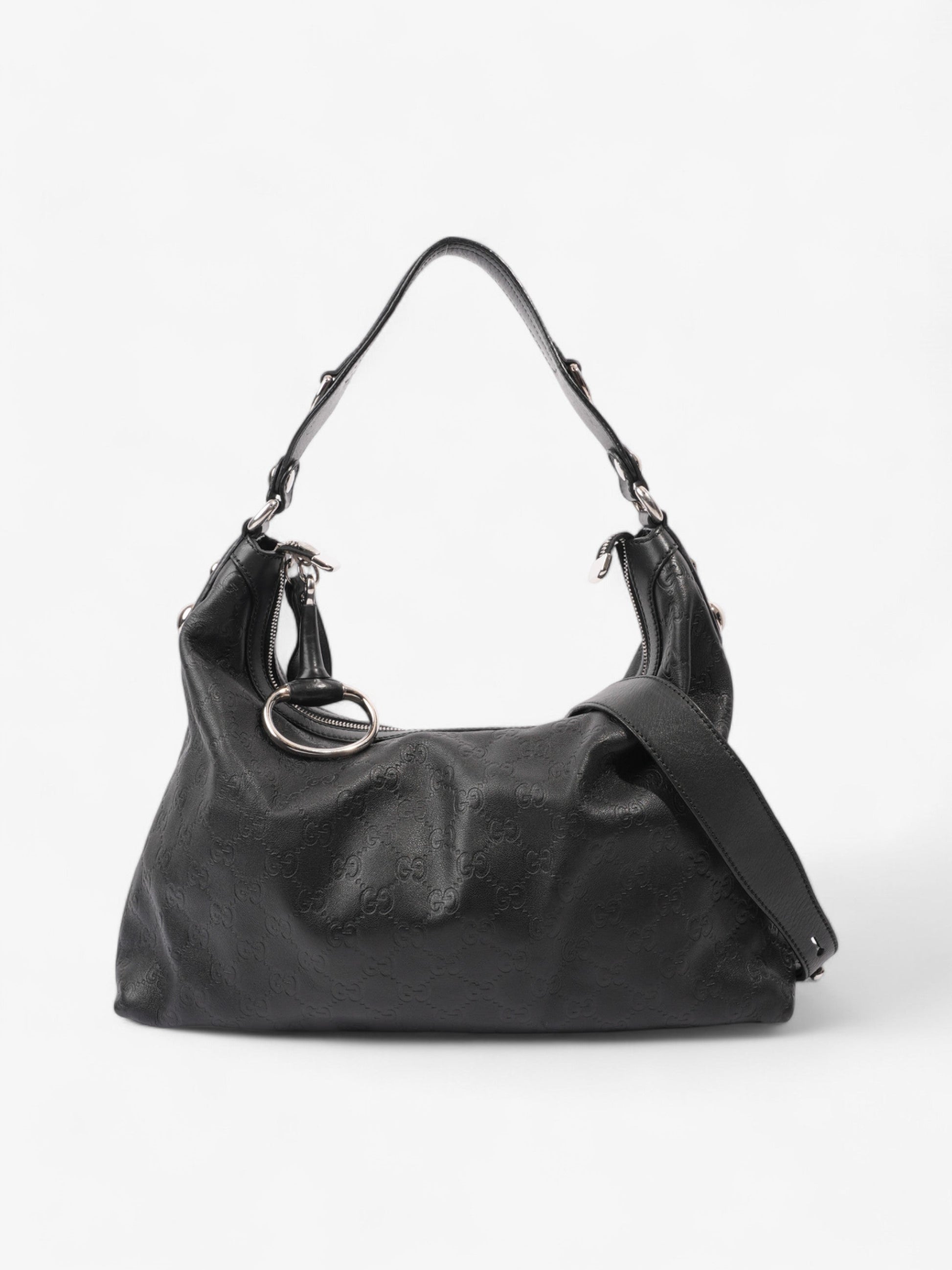 Gucci Shoulder Bag Leather Black