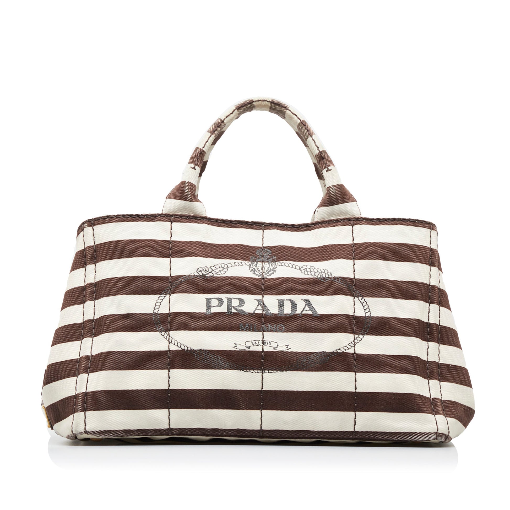 Prada Canapa Righe Satchel Satchel Bag