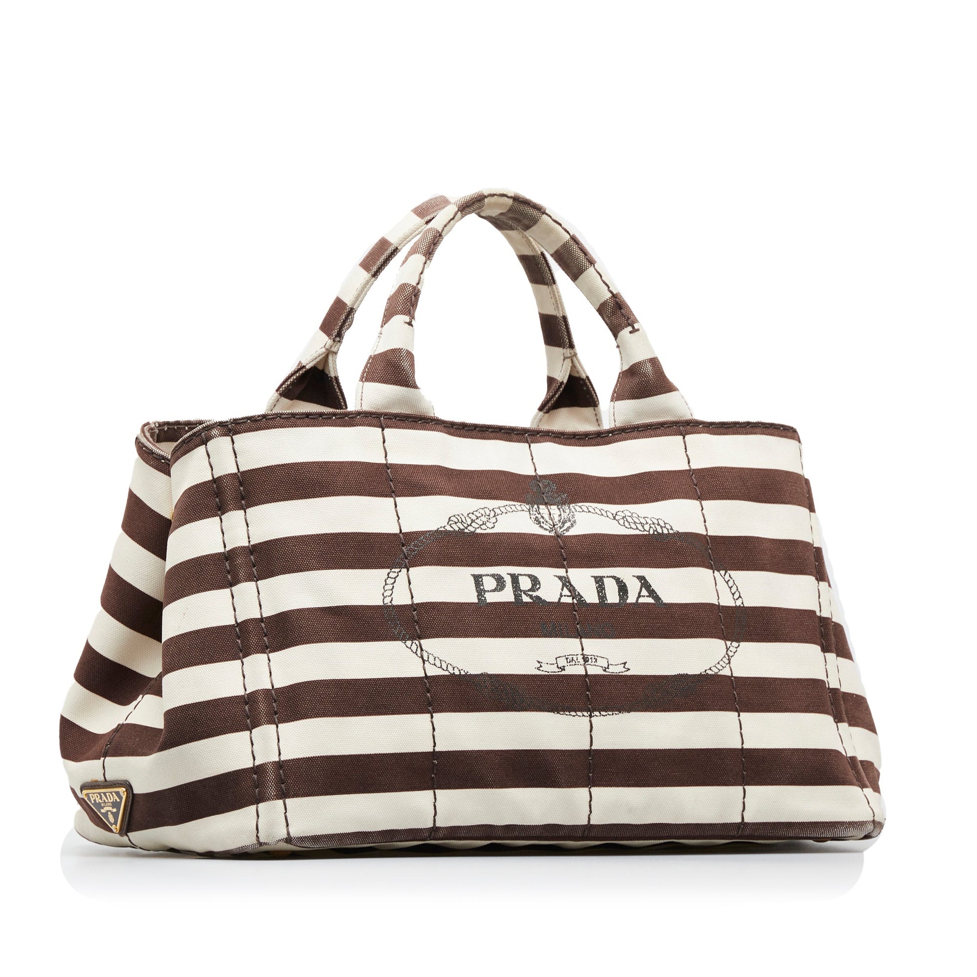 Prada Canapa Righe Satchel Satchel Bag