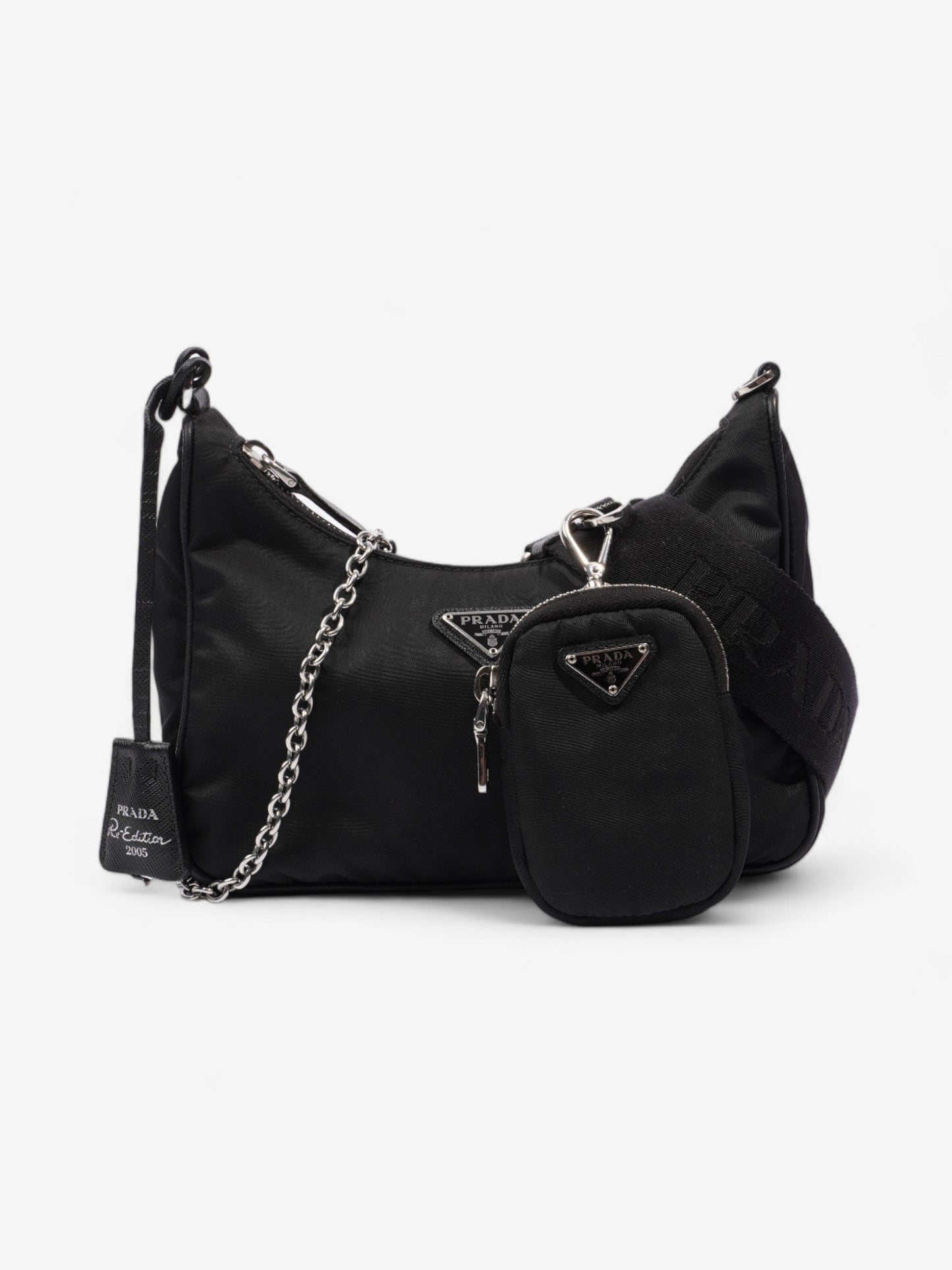 Prada Re Edition Re Crossbody Bag Nylon Black Re Nylon 5