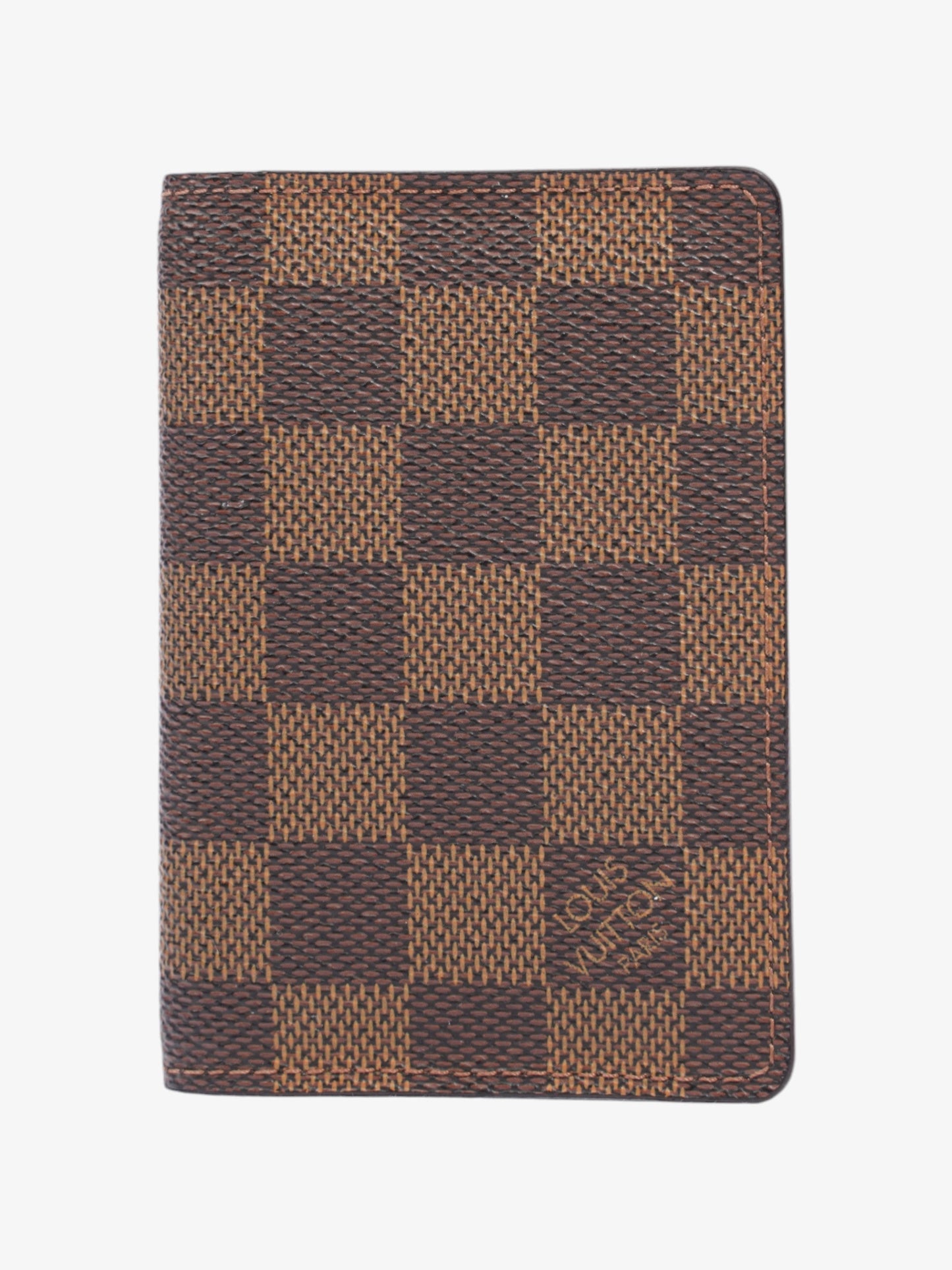 Louis Vuitton Card Holder Ebene Damier Canvas Wallet Case