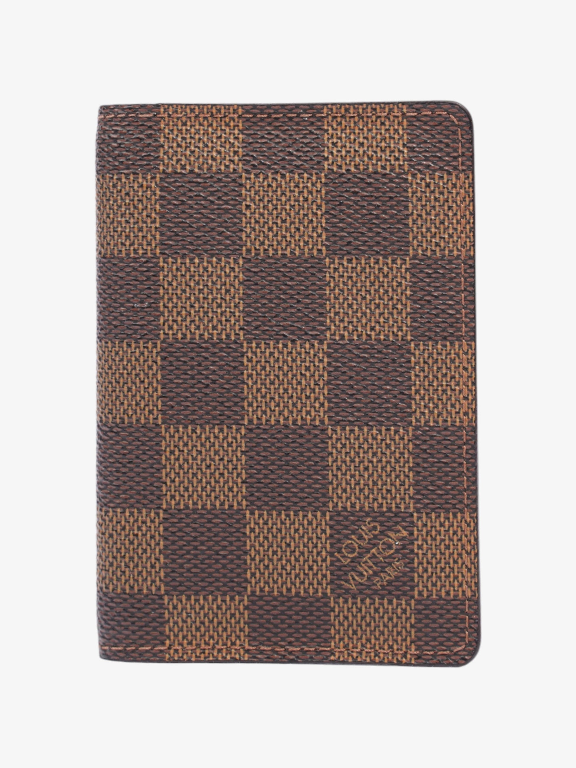 Louis Vuitton Card Holder Ebene Damier Canvas Wallet Case
