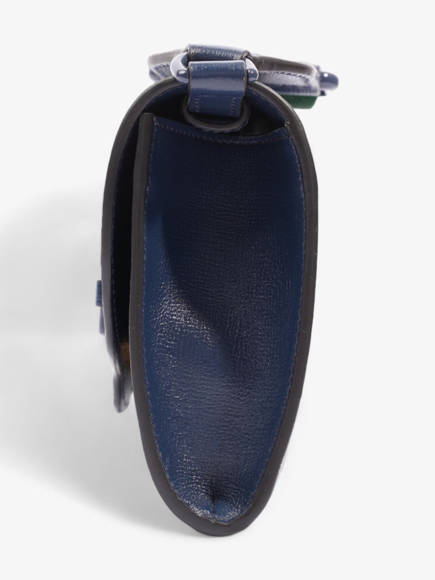 Gucci Horsebit Calfskin Crossbody Bag Leather Blue