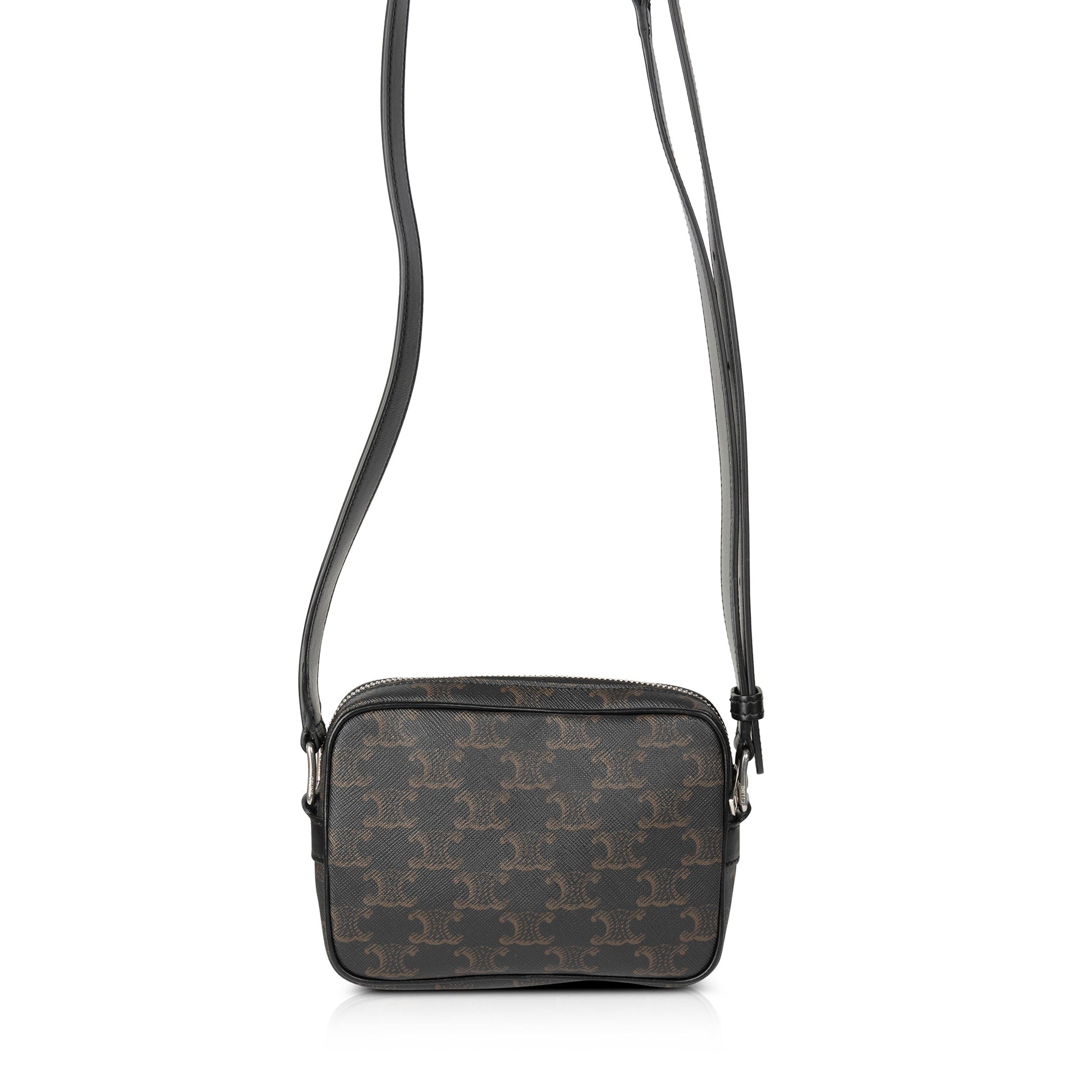 Celine Triomphe Messenger Bag With Print Canvas Mini Travel Bag