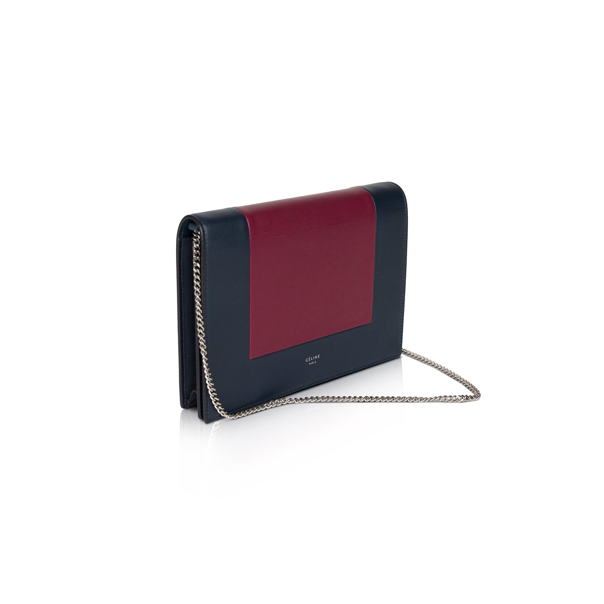 Celine Frame Evening Clutch On Handbag Chain Clutch Bag