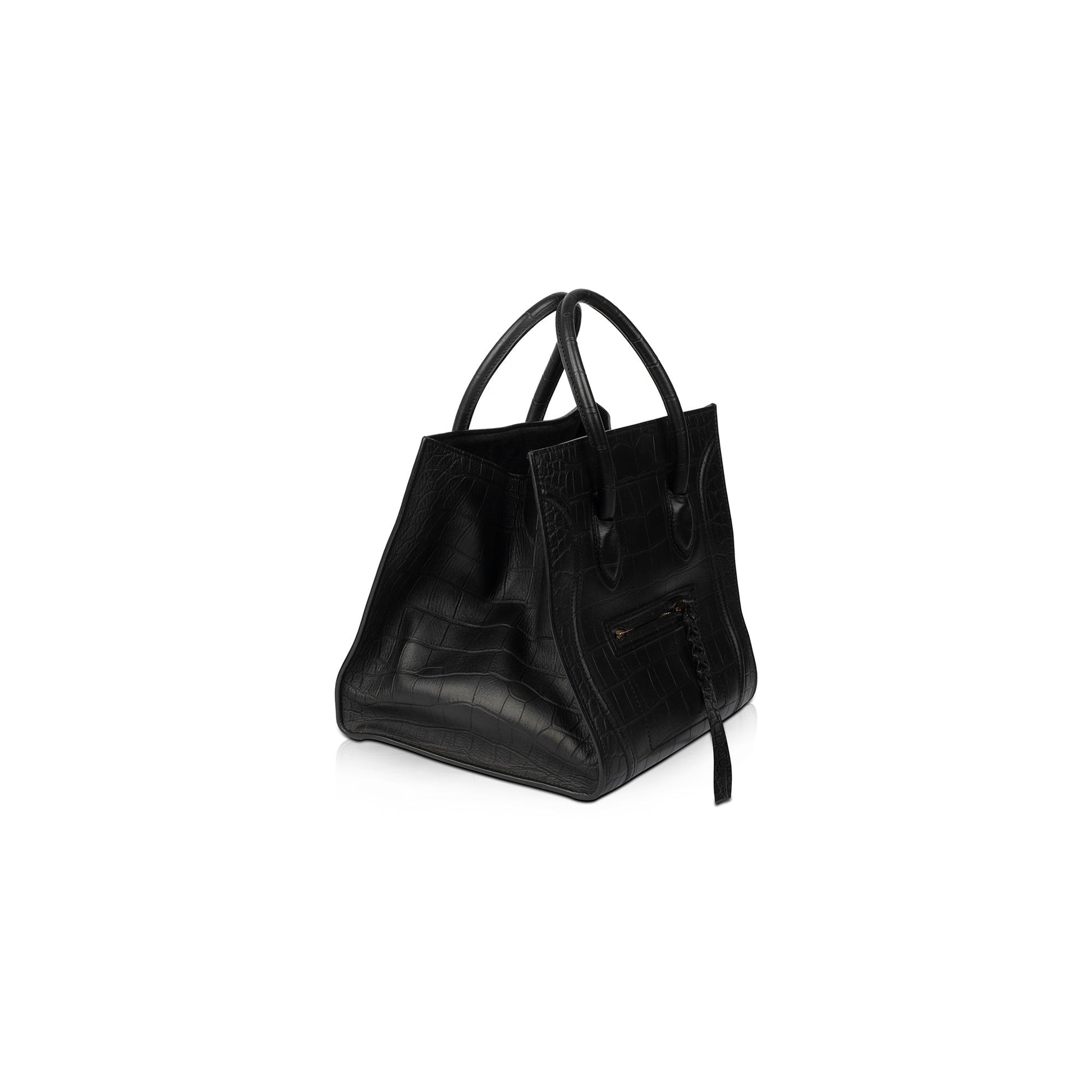 Celine Embossed Luggage Phantom Tote Handbag Medium Tote Bag