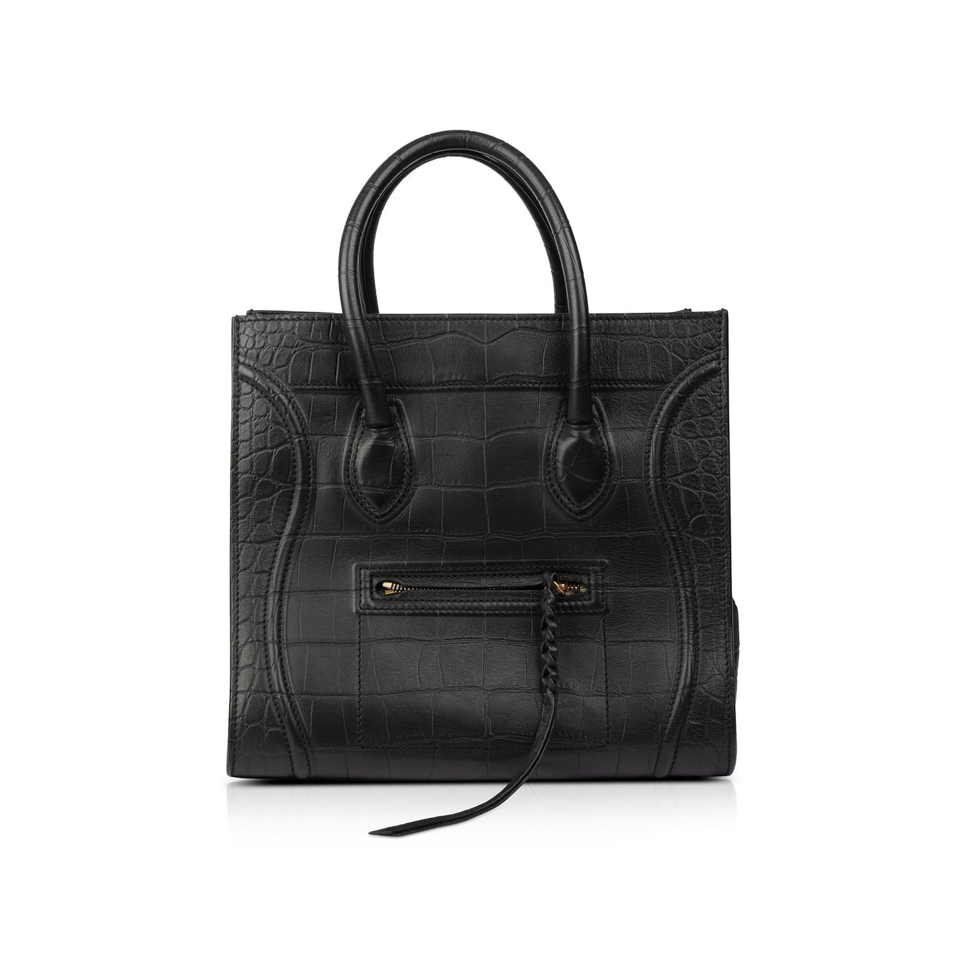 Celine Embossed Luggage Phantom Tote Handbag Medium Tote Bag