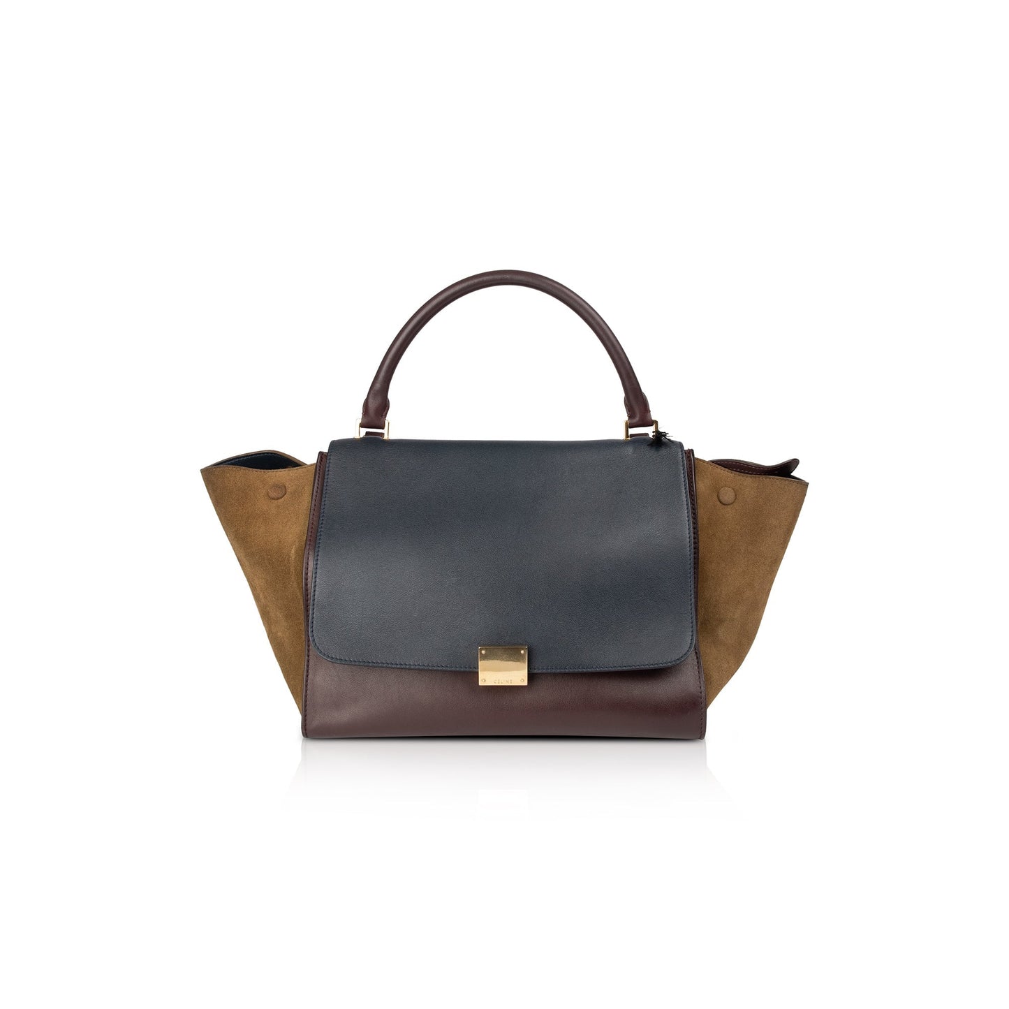 Celine Tricolor Trapeze Bag Medium Travel Bag