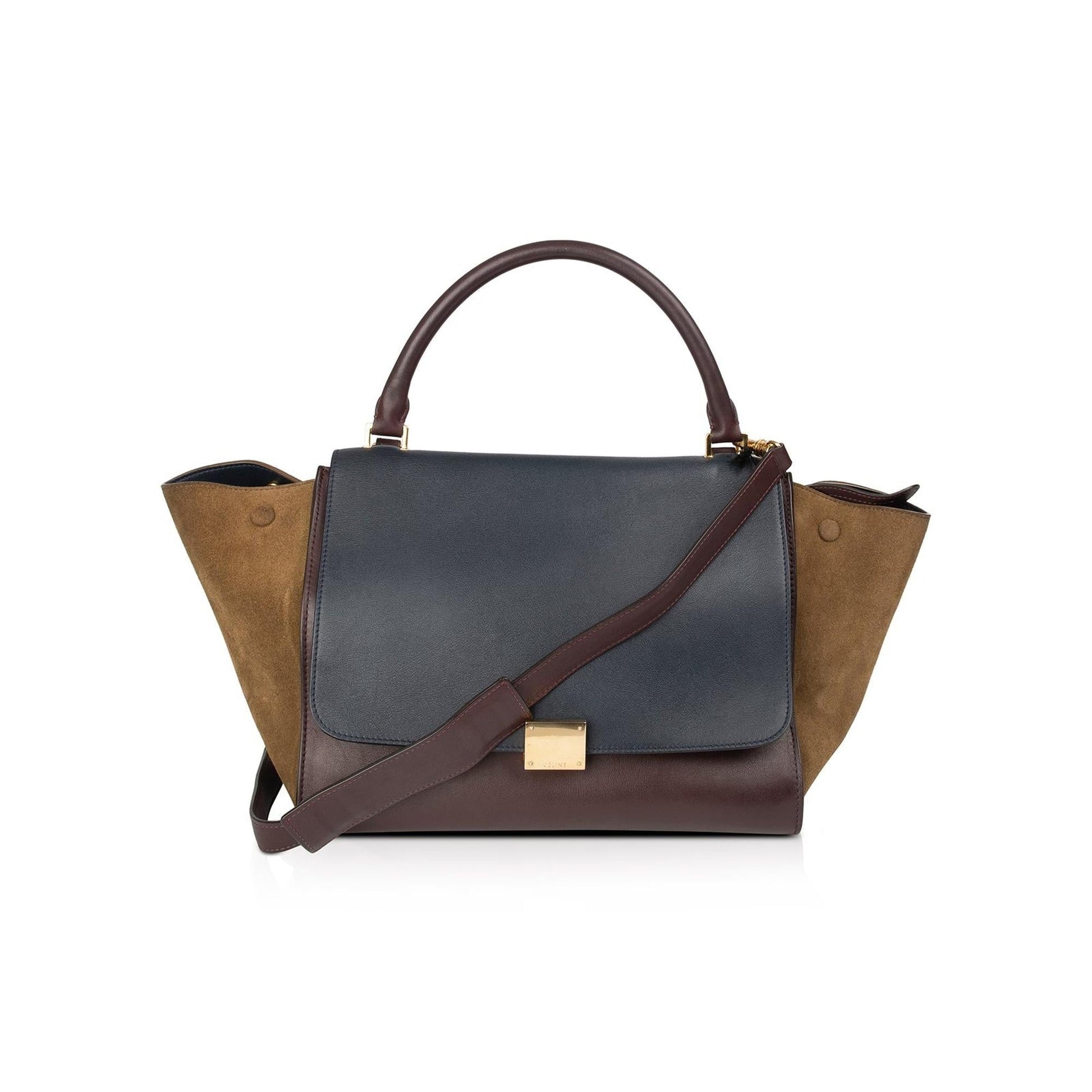 Celine Tricolor Trapeze Bag Medium Travel Bag