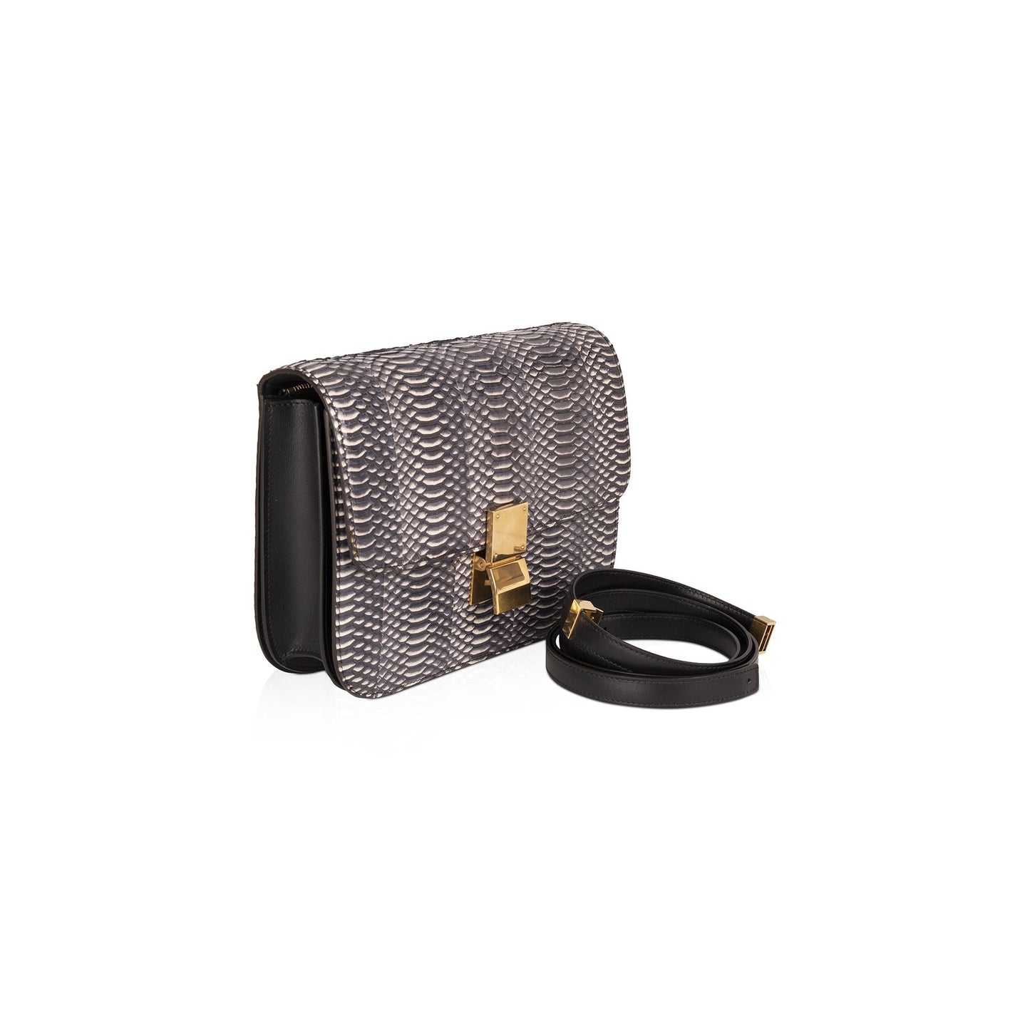 Celine Python Classic Box Bag Medium Travel Bag