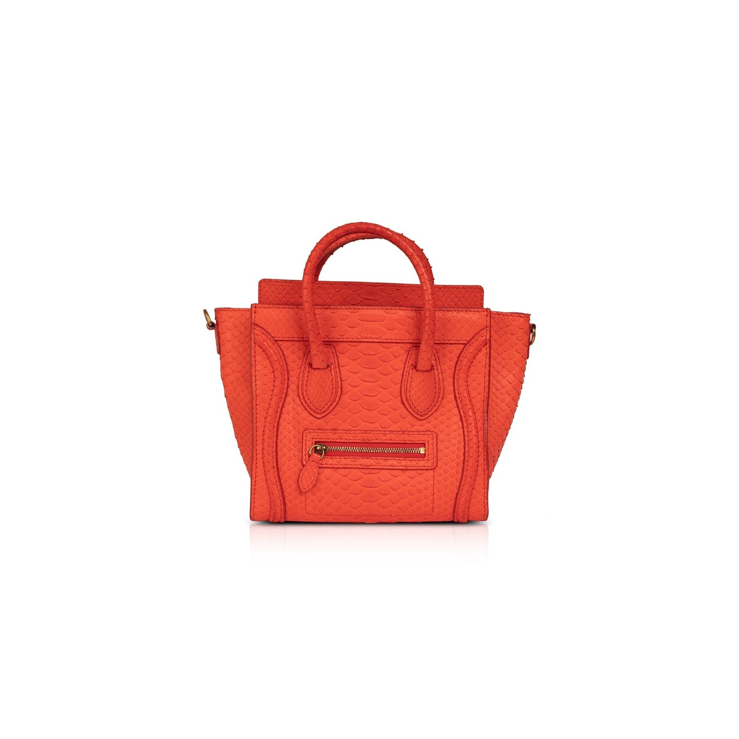 Celine Python Nano Luggage Tote Handbag Tote Bag