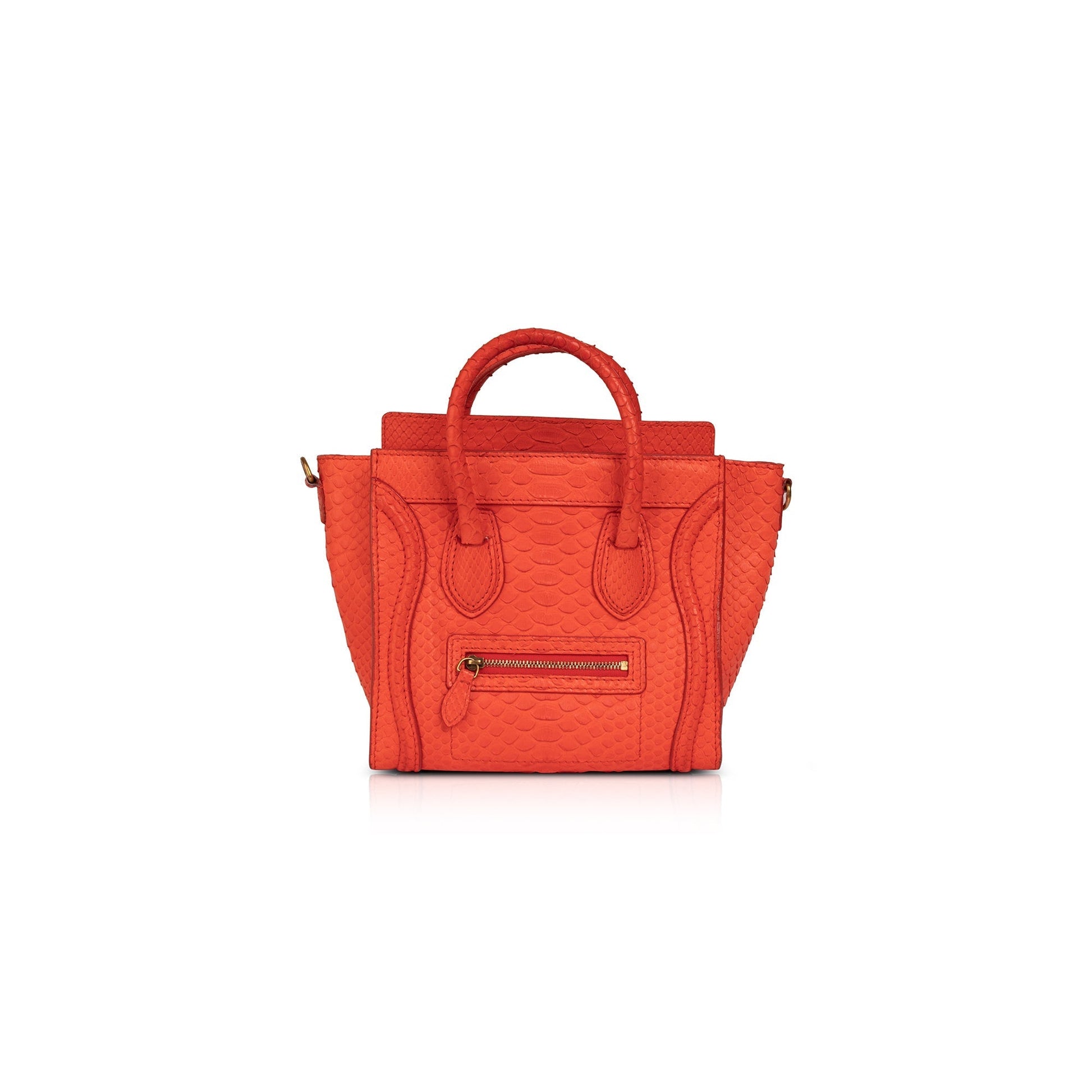 Celine Python Nano Luggage Tote Handbag Tote Bag