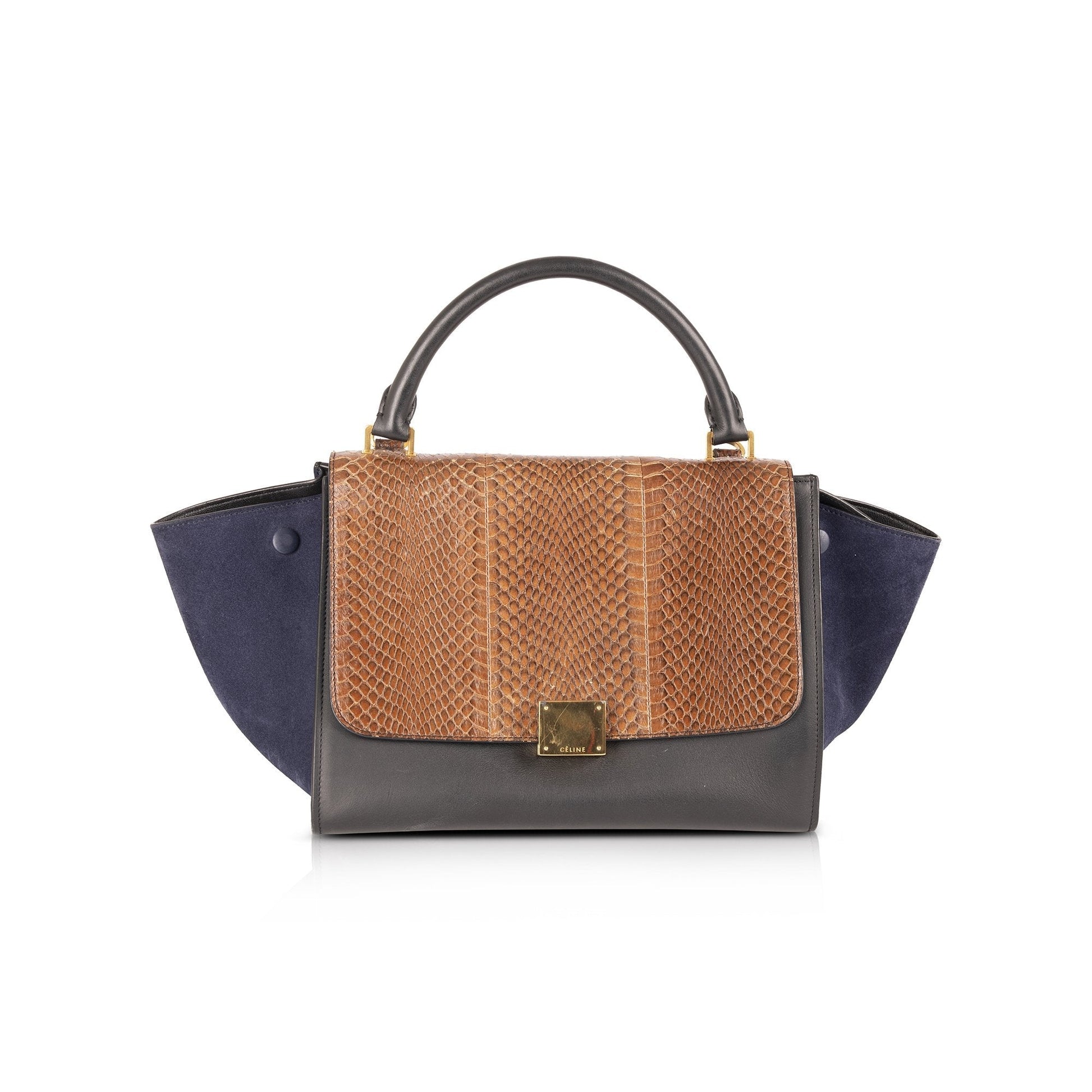 Celine Python Trapeze Bag Small Travel Bag