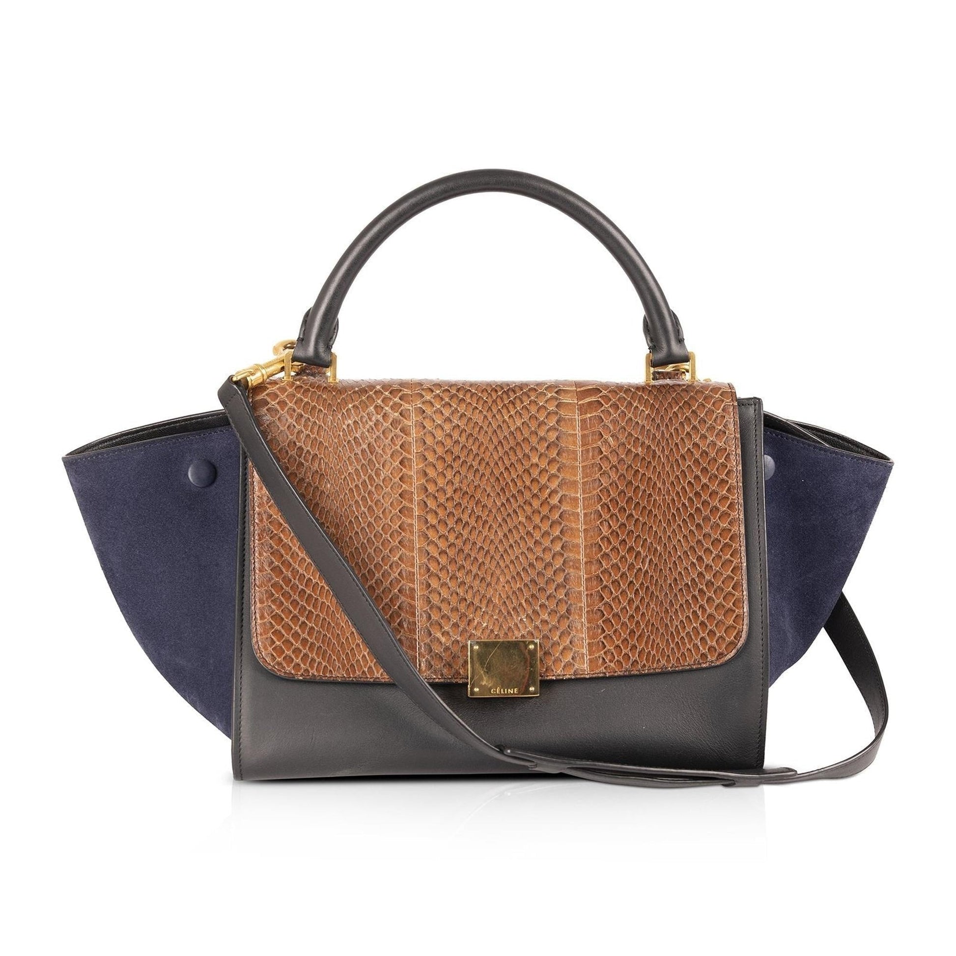 Celine Python Trapeze Bag Small Travel Bag