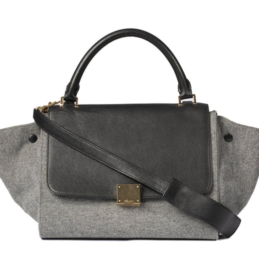 Celine Wool Trapeze Bag Small Travel Bag