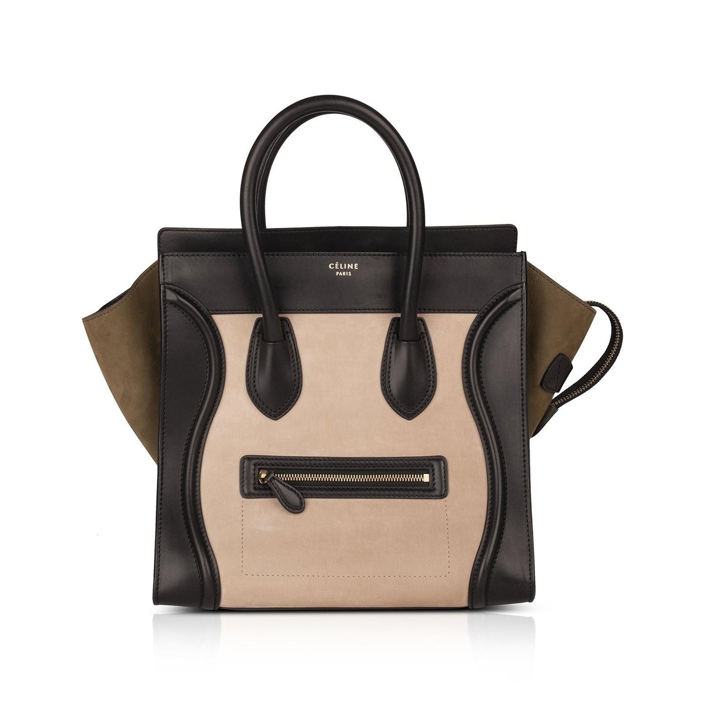 Celine Tricolor Luggage Tote Handbag Mini Tote Bag