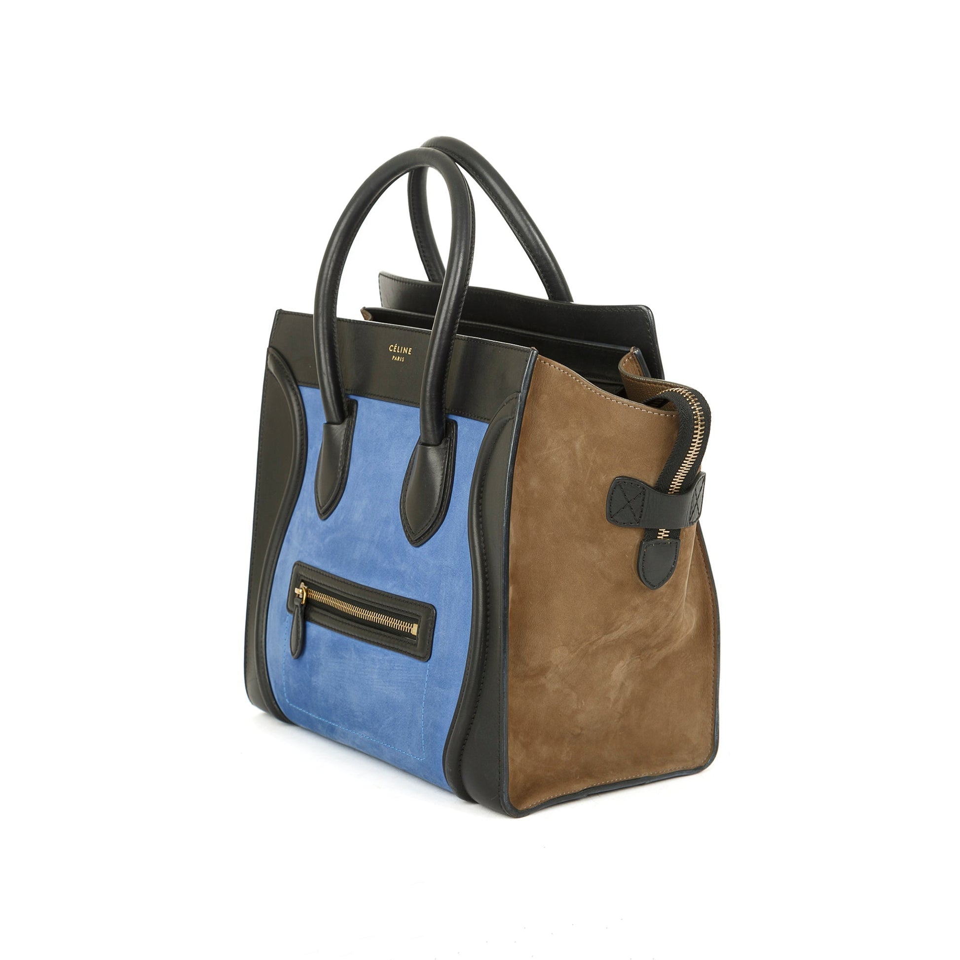 Celine Tricolour Luggage Tote Handbag Mini Tote Bag