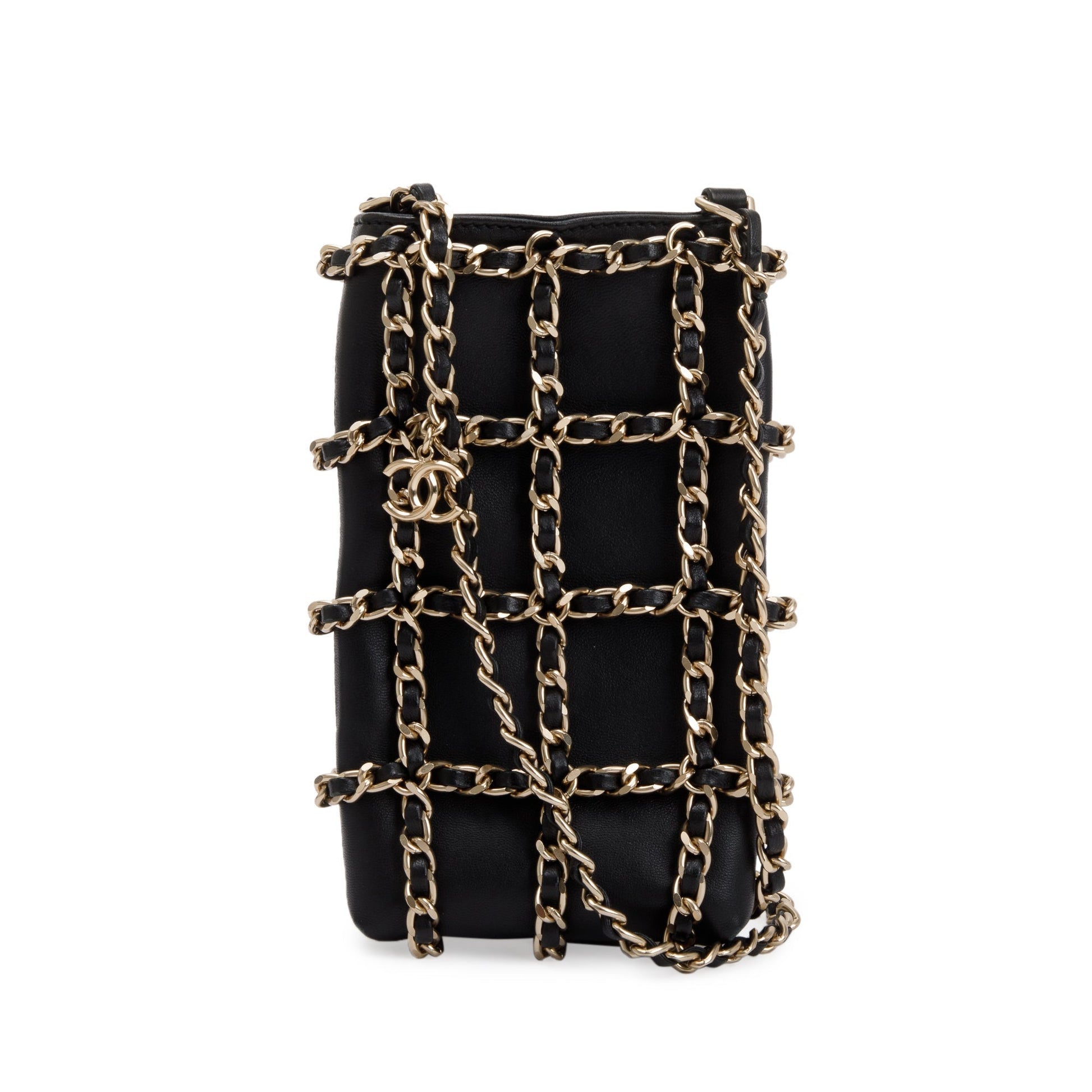 Chanel Tech Me Out Leather Calfskin Black Travel Bag