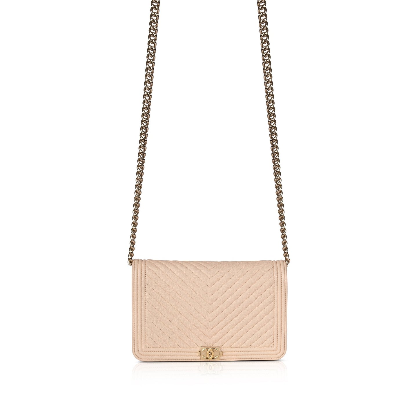 Chanel Chevron Boy on Wallet Case