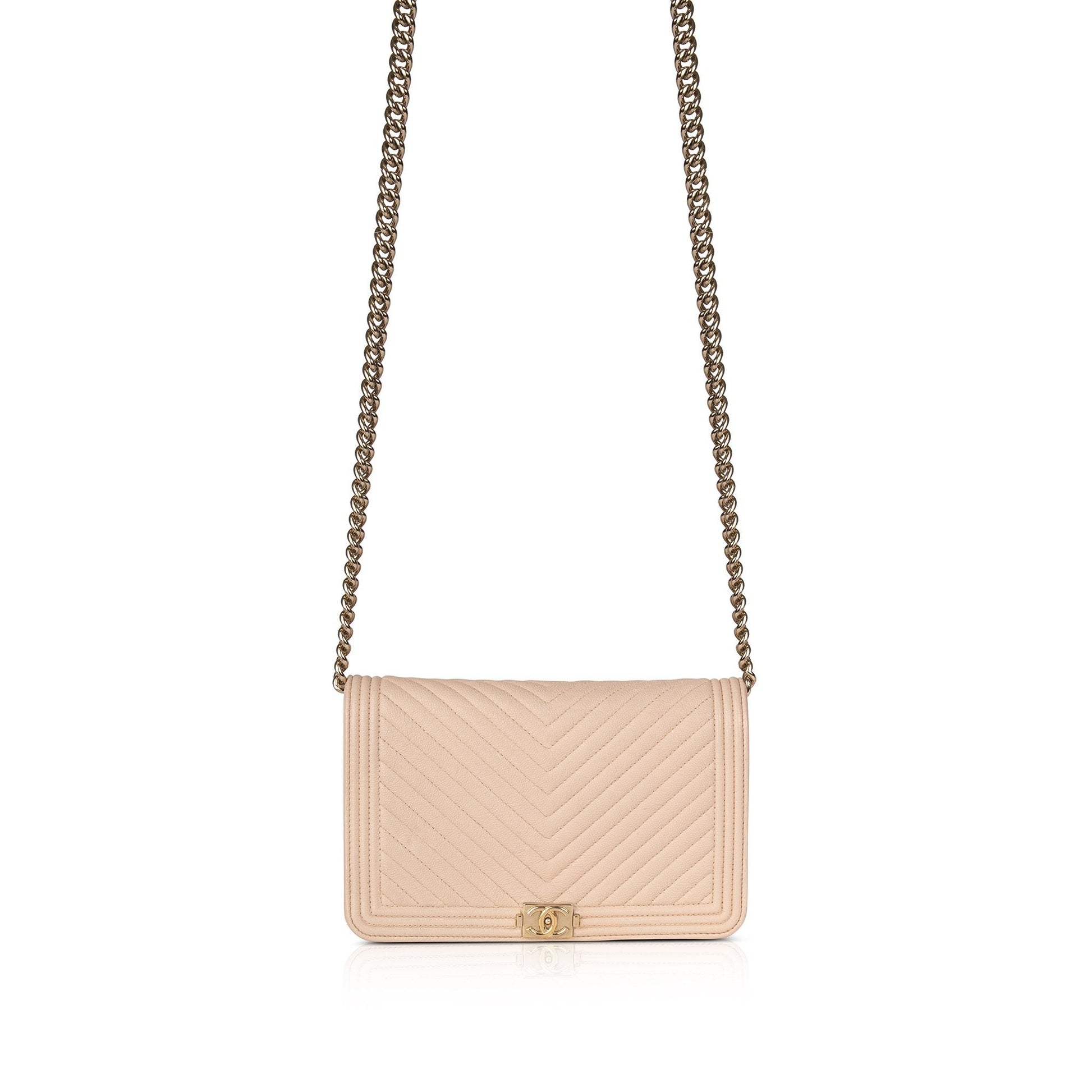 Chanel Chevron Boy on Wallet Case