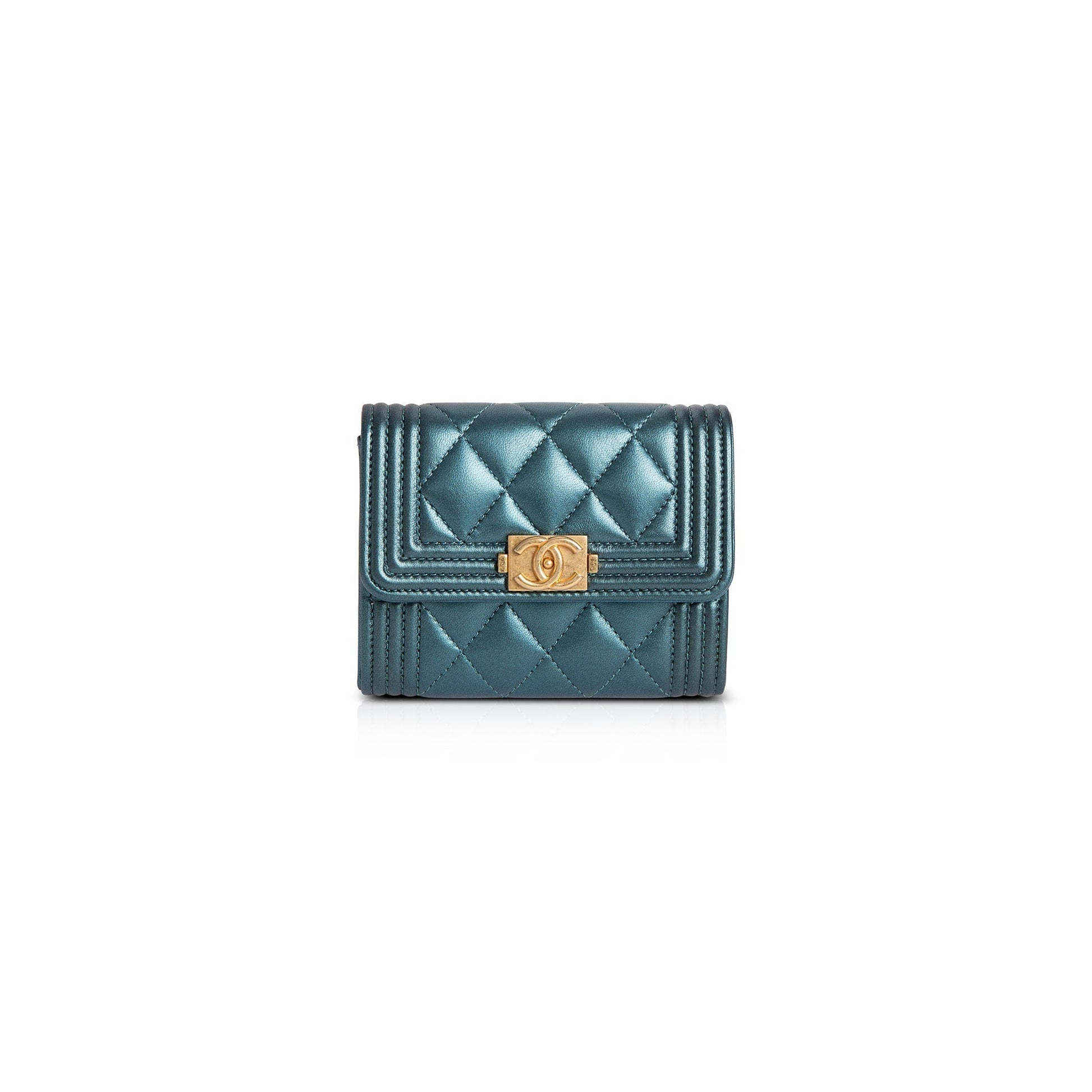 Chanel Box Authenticity Card Lambskin Wallet Case