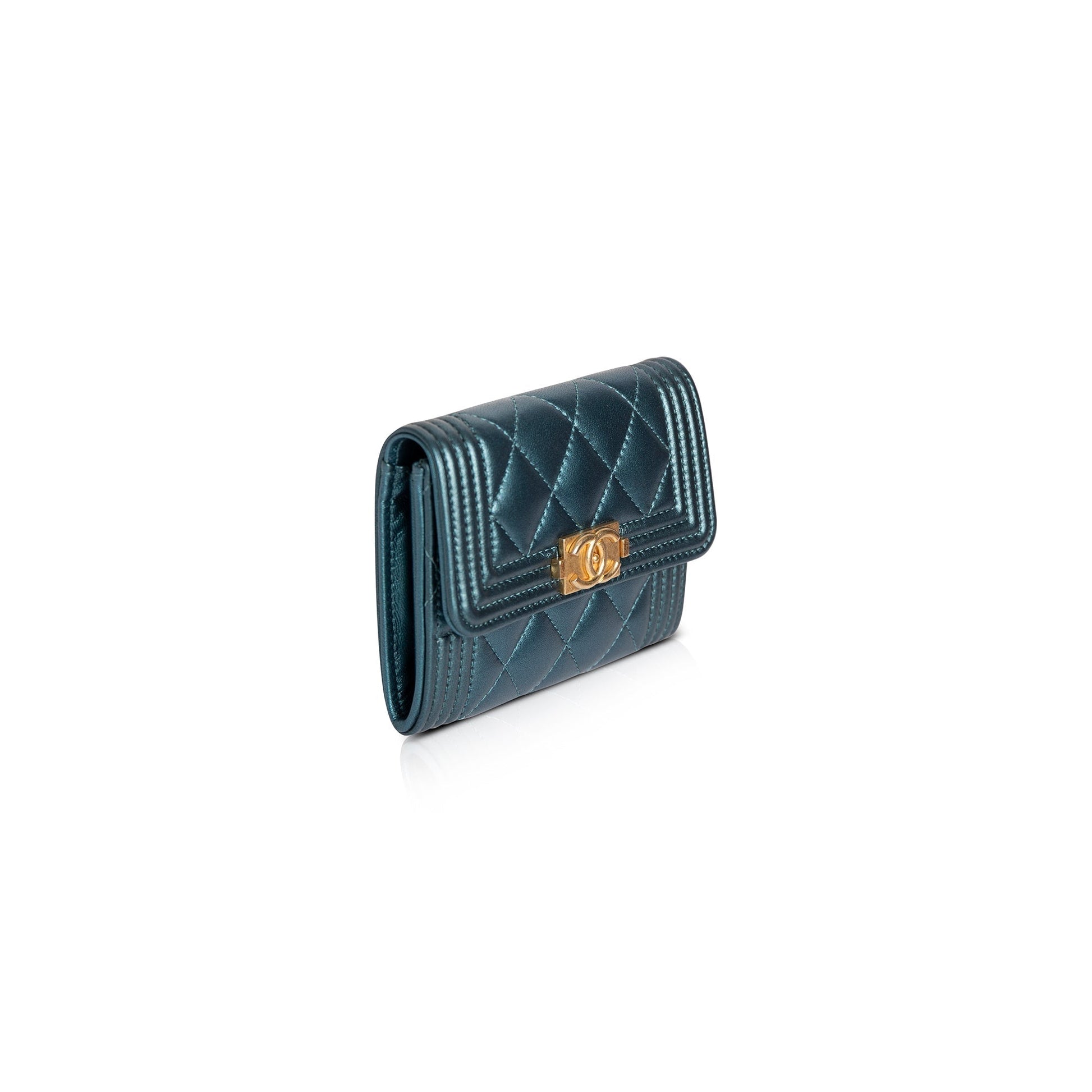 Chanel Box Authenticity Card Lambskin Wallet Case