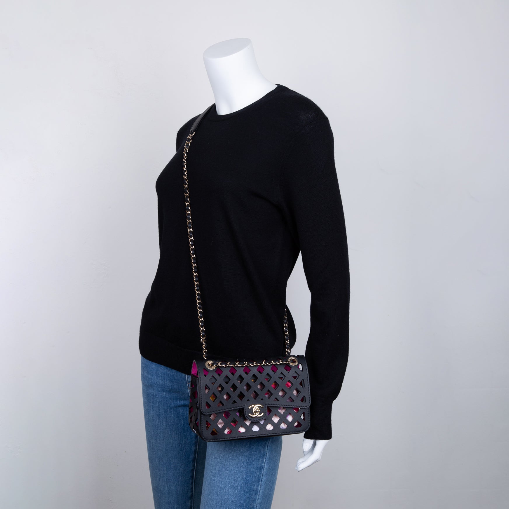 Chanel See Through Flap Travel Bag