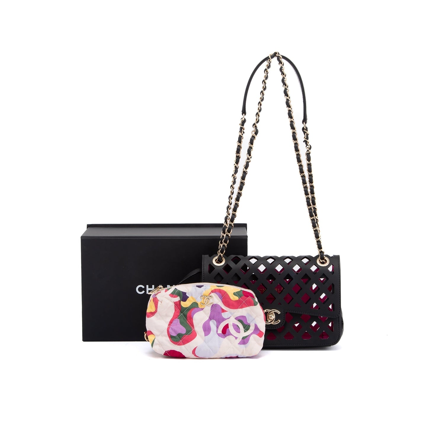 Chanel See Through Flap Travel Bag