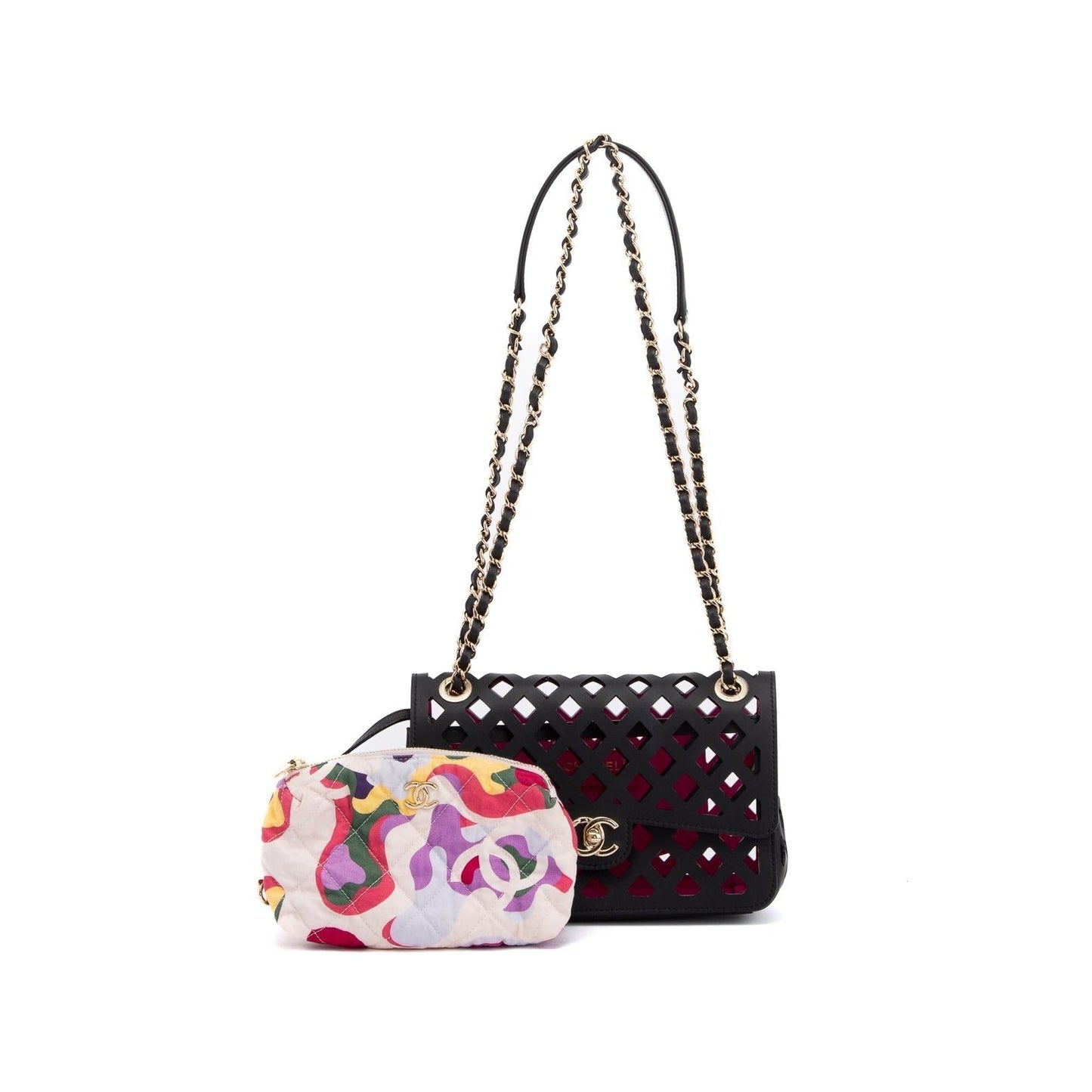 Chanel See Through Flap Travel Bag