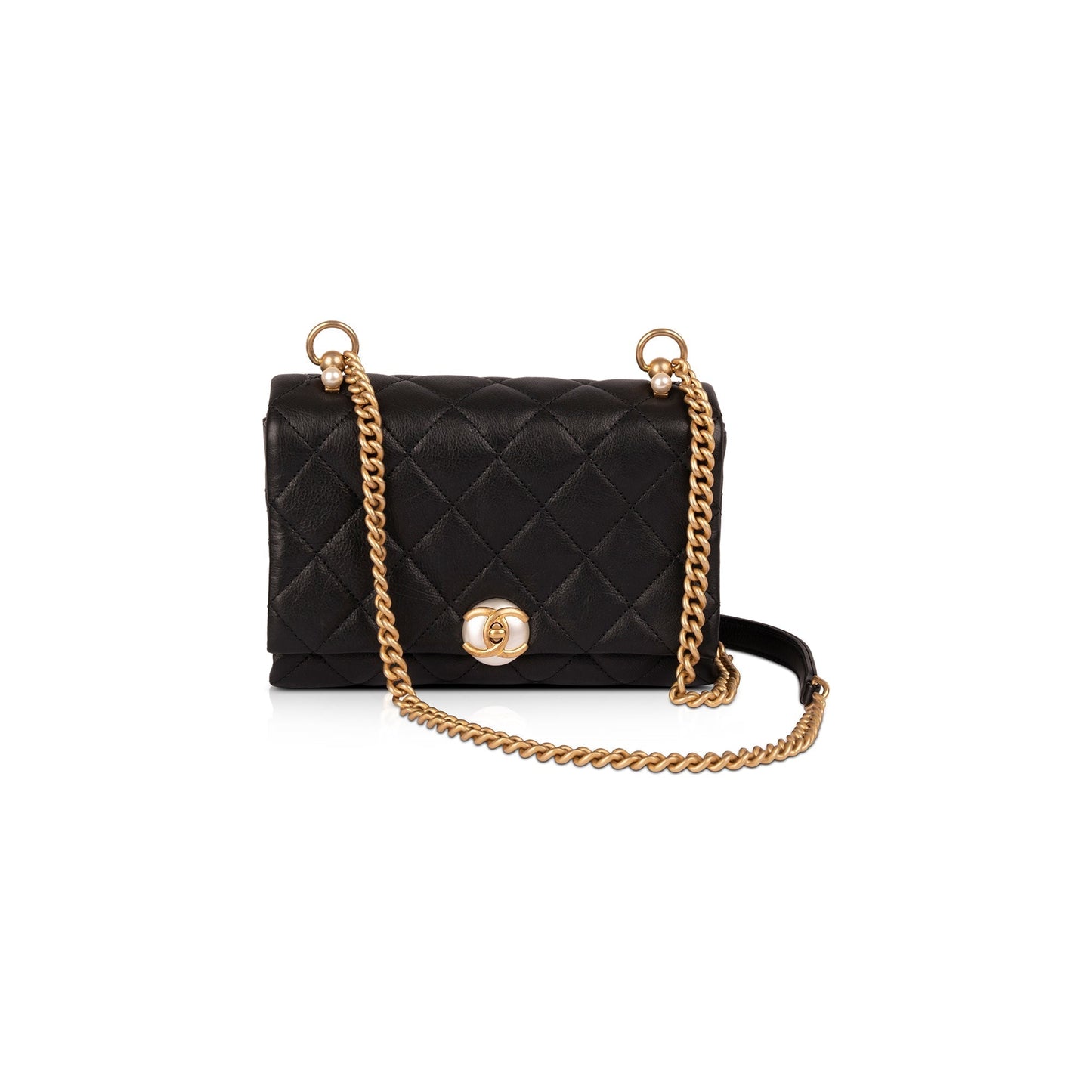 Chanel CC Pearl Accordion Flap Travel Bag