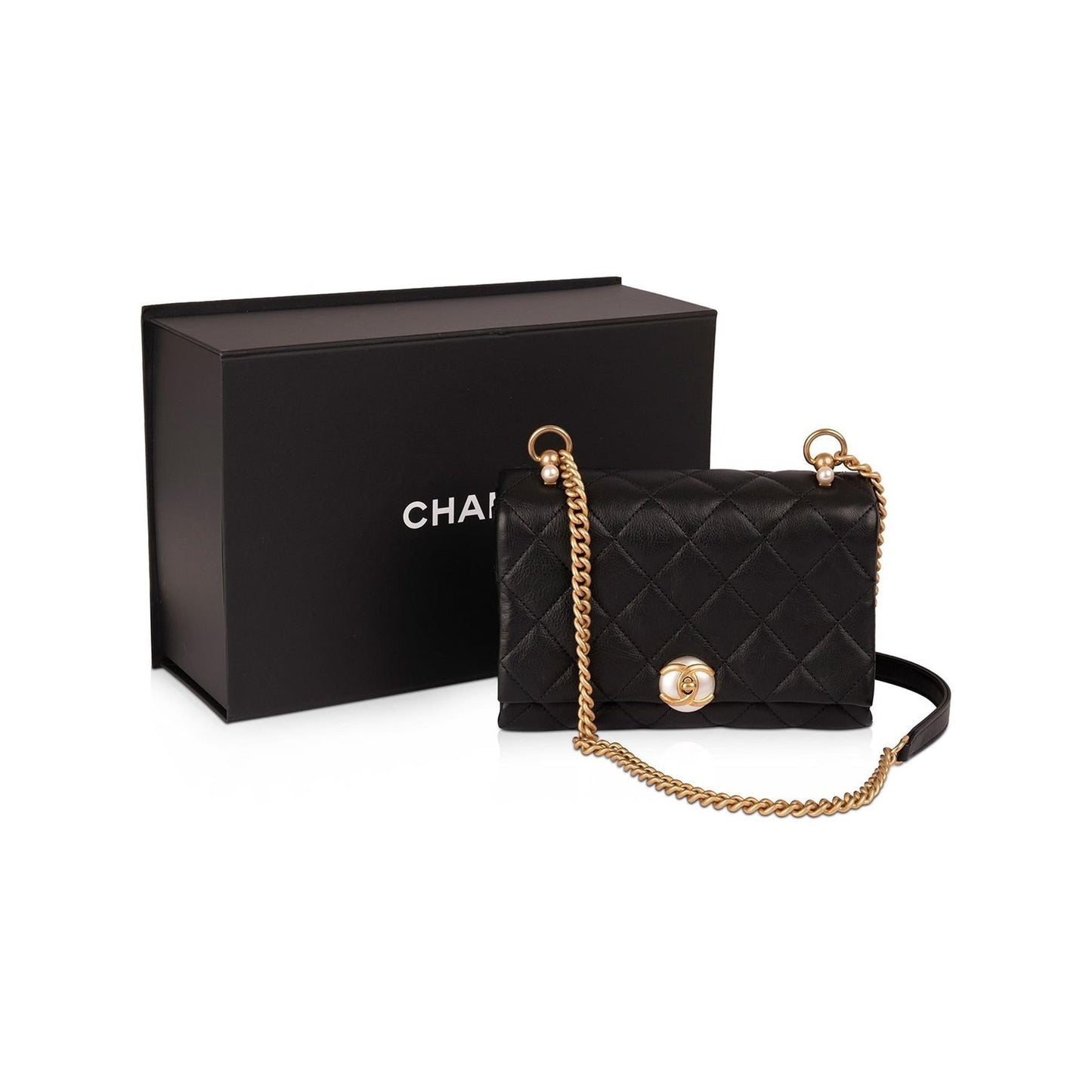 Chanel CC Pearl Accordion Flap Travel Bag