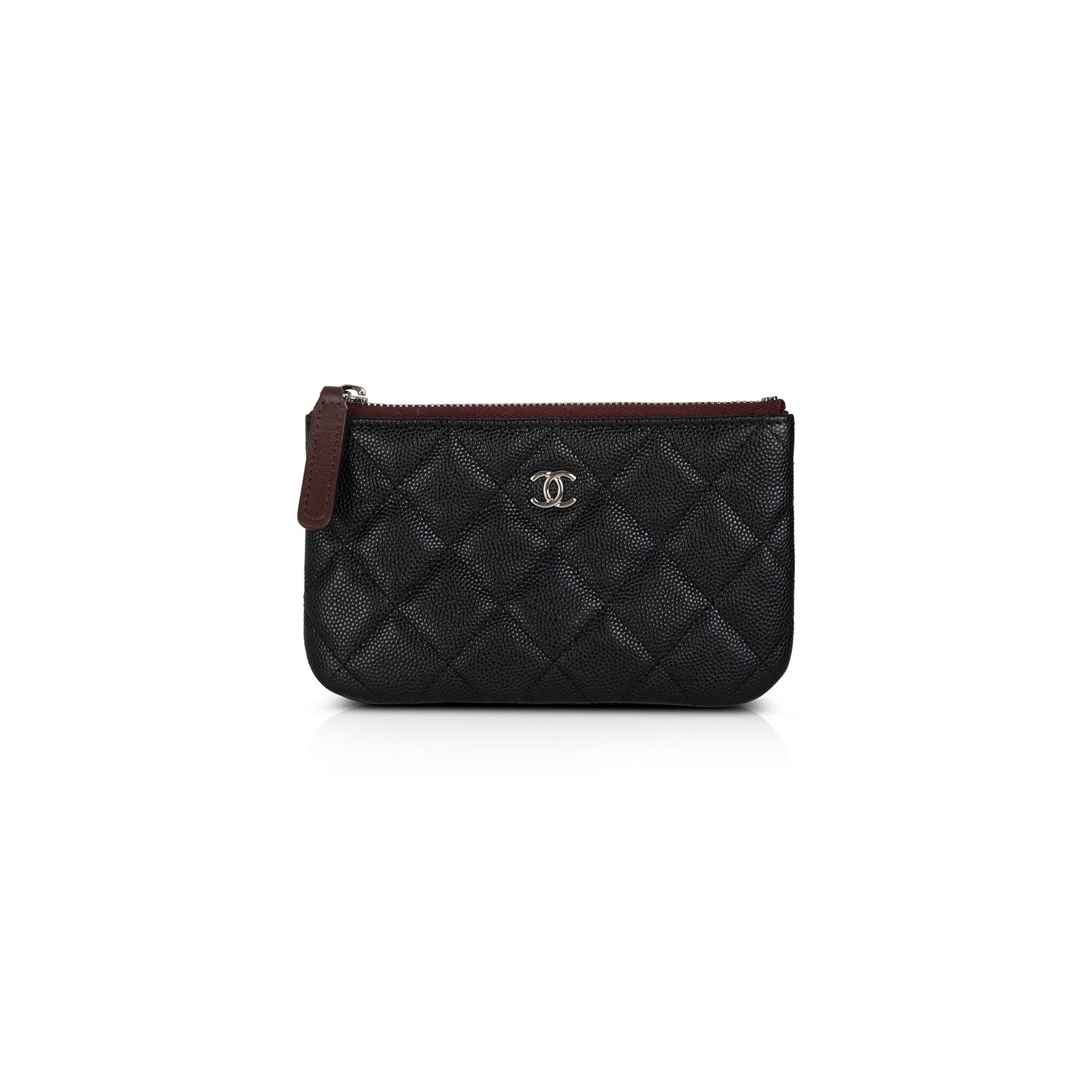 Chanel Caviar Classic Zip Black Travel Bag