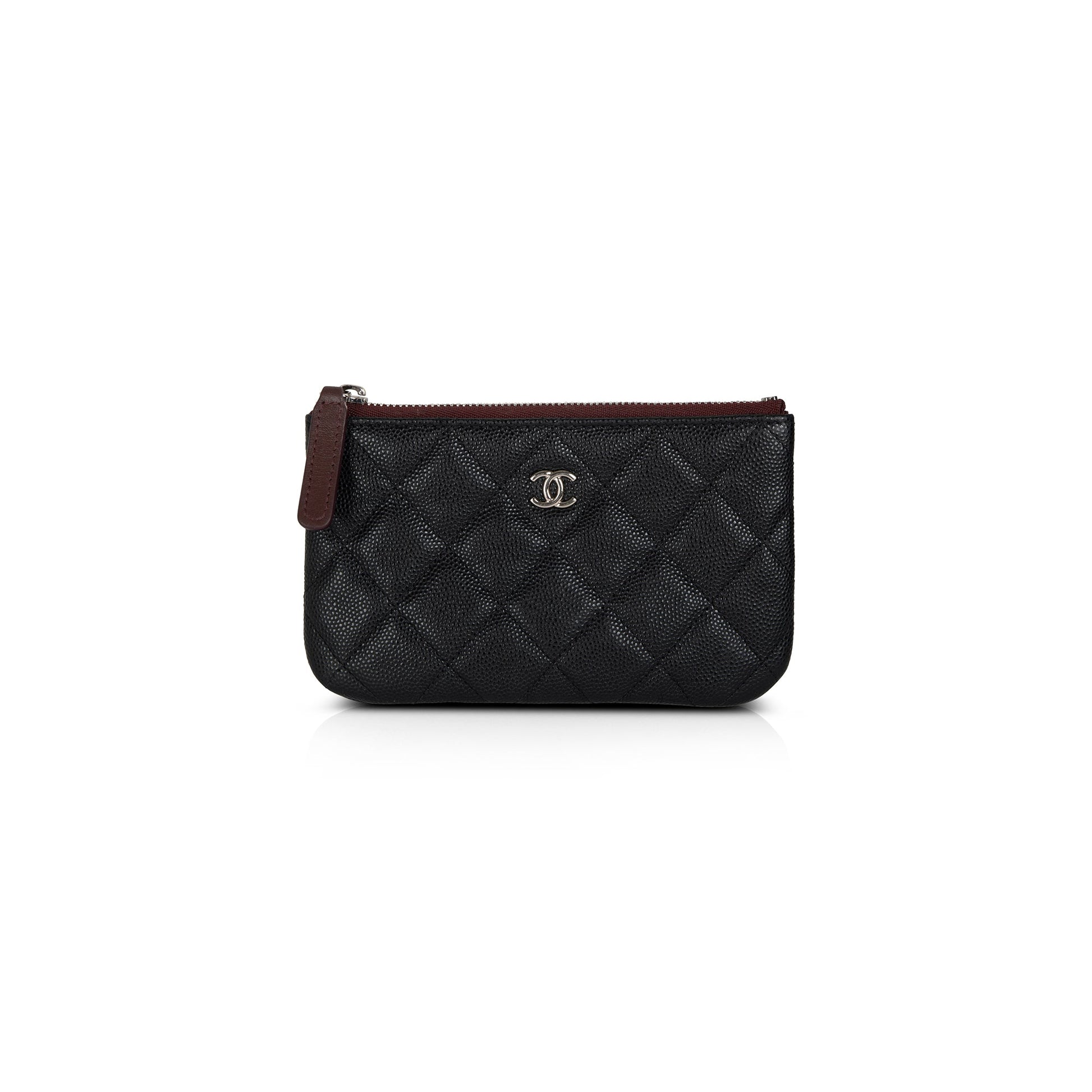 Chanel Caviar Classic Zip Black Travel Bag