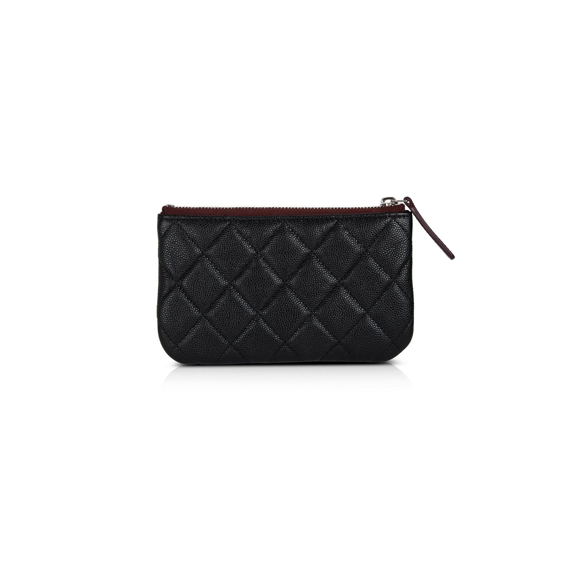 Chanel Caviar Classic Zip Black Travel Bag