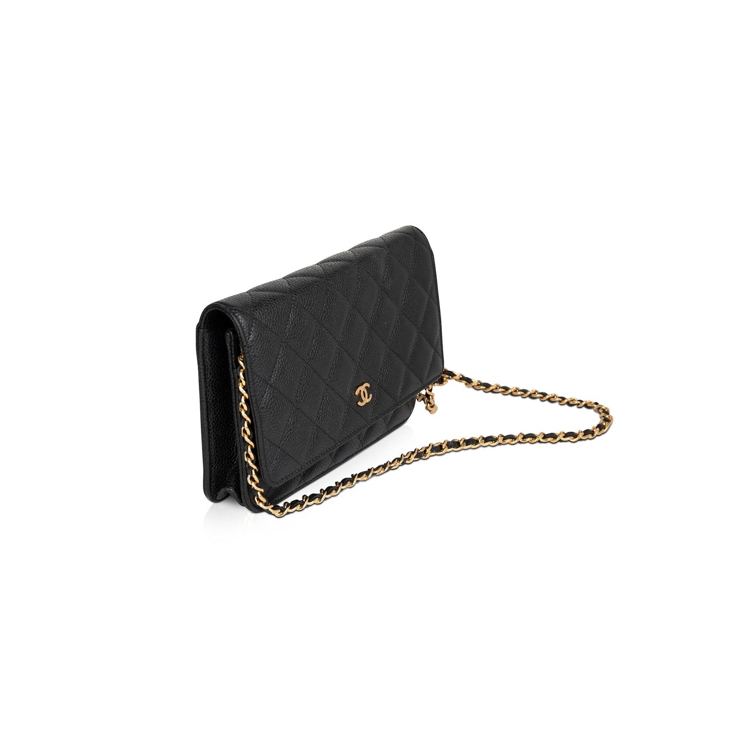 Chanel Caviar Classic on Black Wallet Case Authenticity Card