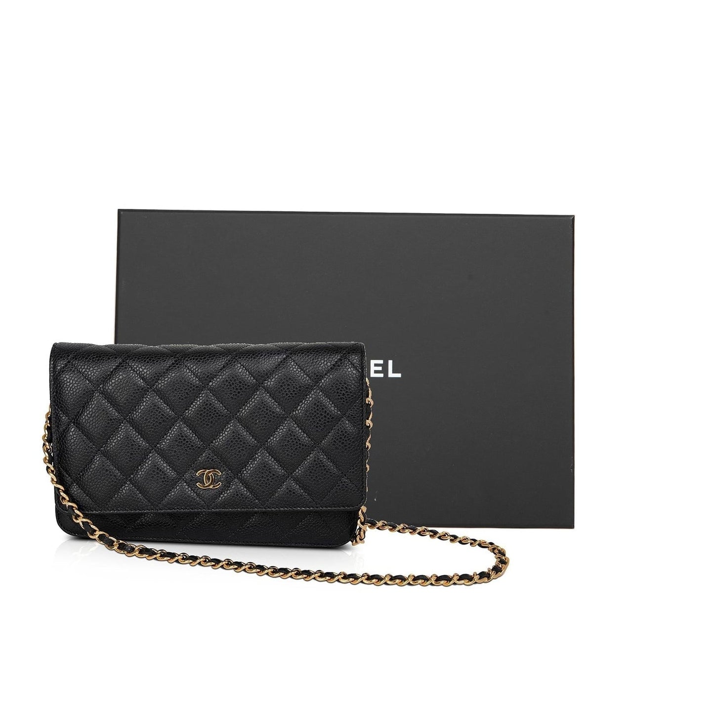 Chanel Caviar Classic on Black Wallet Case Authenticity Card
