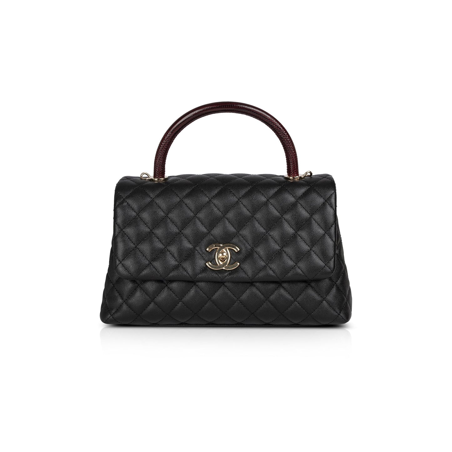 Chanel Lizard-Trimmed Coco Handle Travel Bag