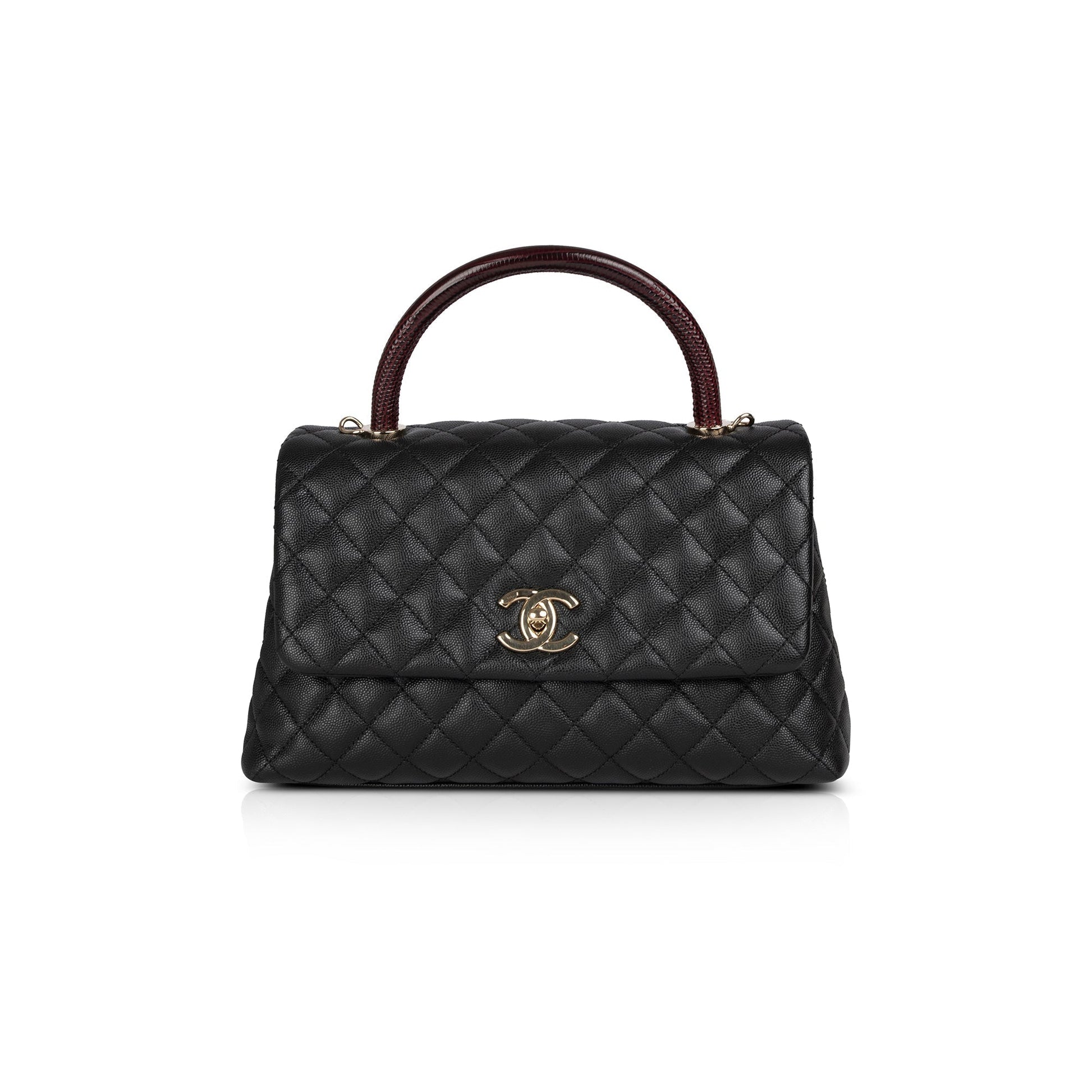 Chanel Lizard-Trimmed Coco Handle Travel Bag