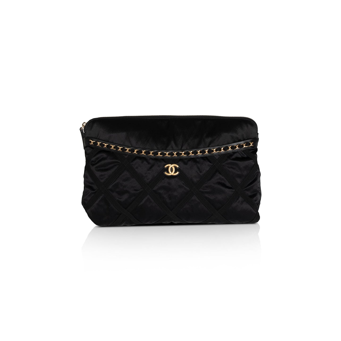 Chanel Nylon Grosgrain Lifestyle Foldable Travel Bag