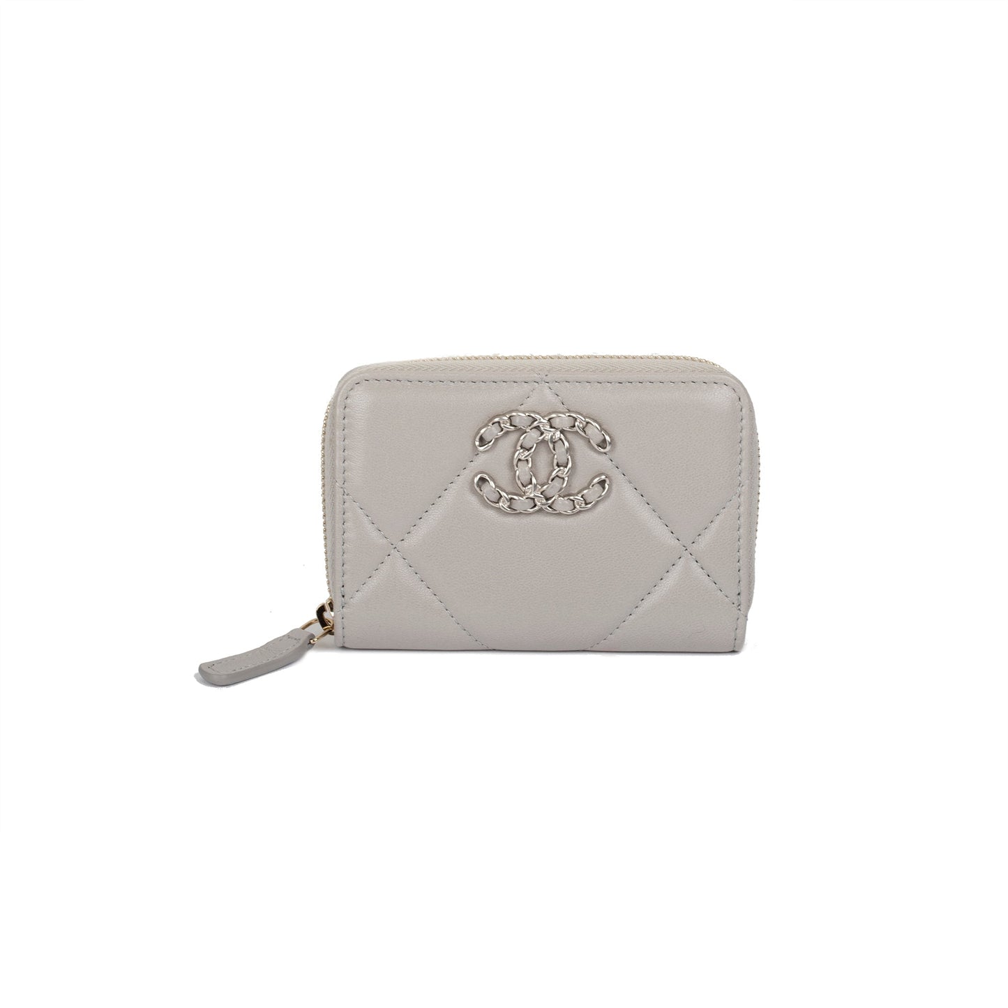 Chanel 19 Zipped Coin Purse Wallet Case Box Receipt