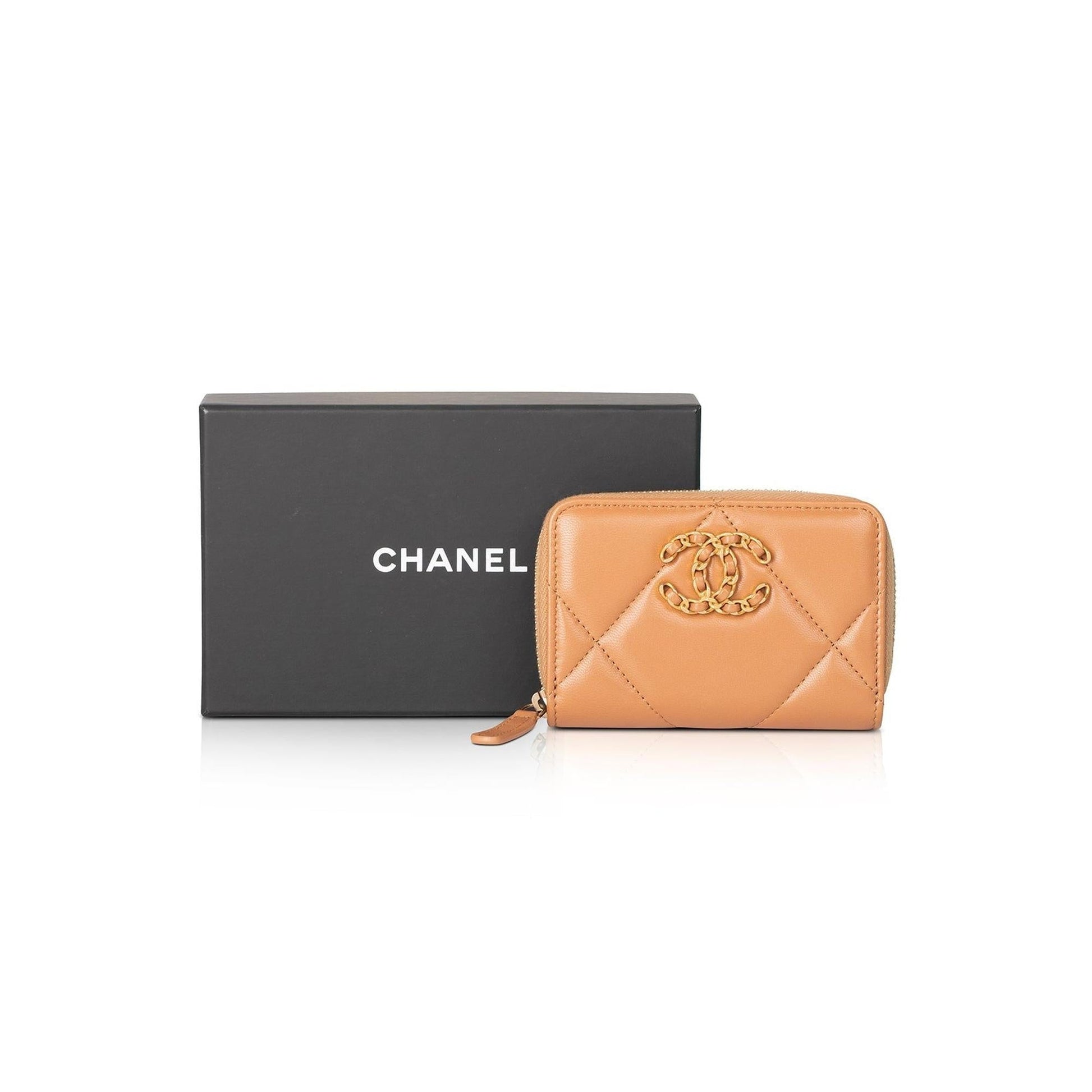 Chanel 19 Zipped Coin Purse Wallet Case