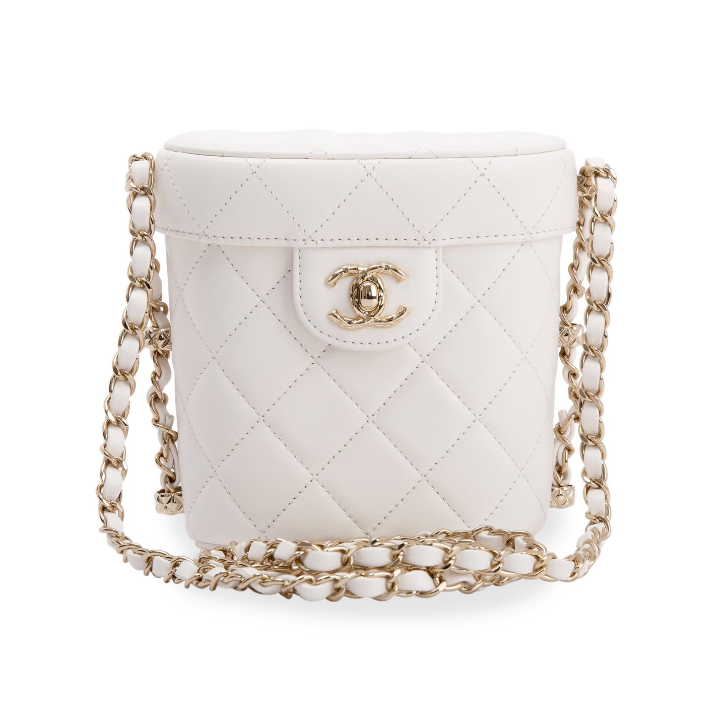 Chanel Vanity Leather Lambskin Travel Bag