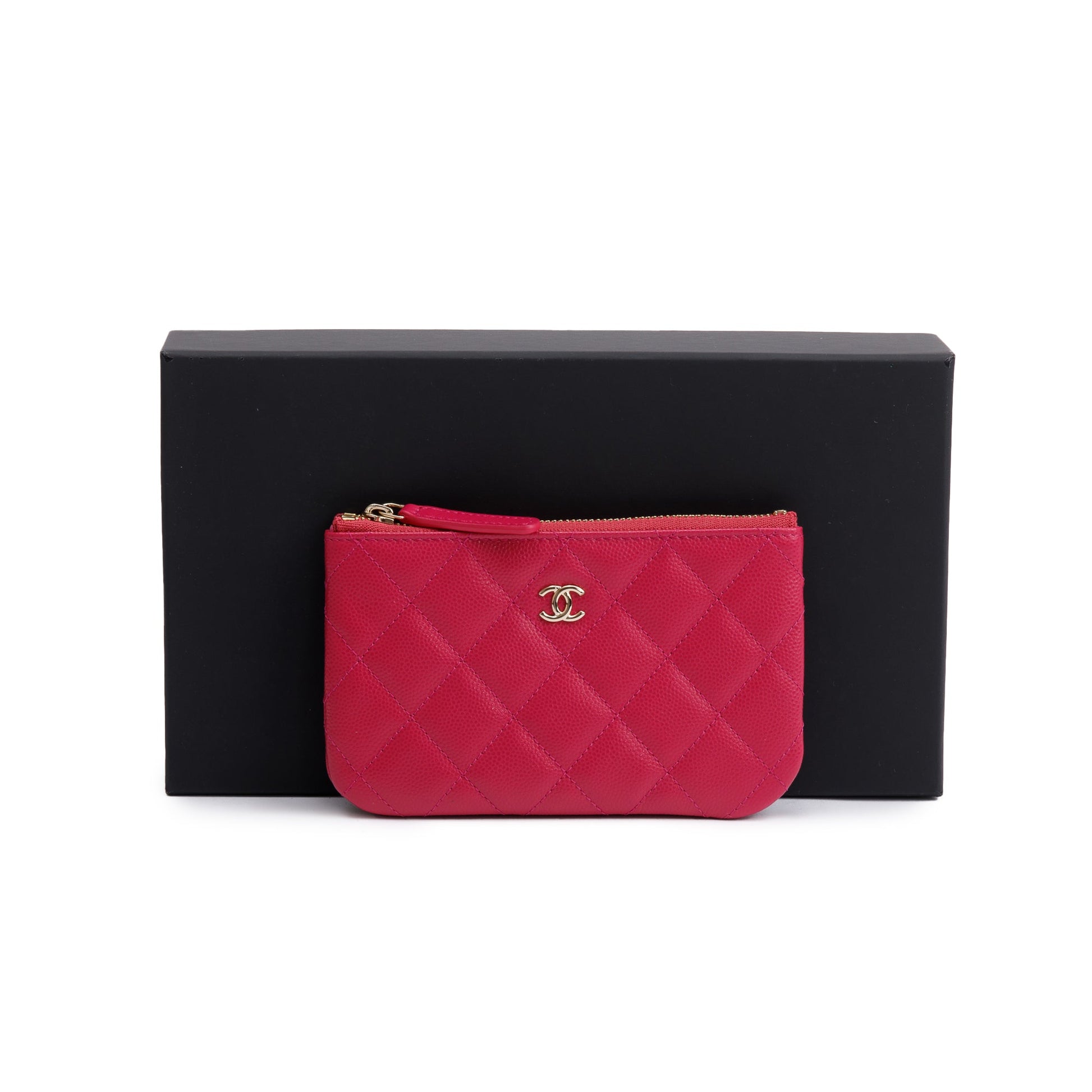 Chanel Caviar Classic O Pink Travel Bag