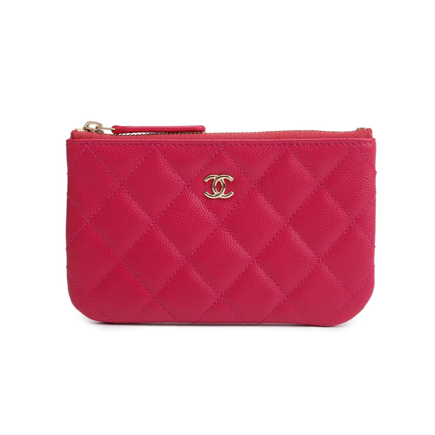 Chanel Caviar Classic O Pink Travel Bag